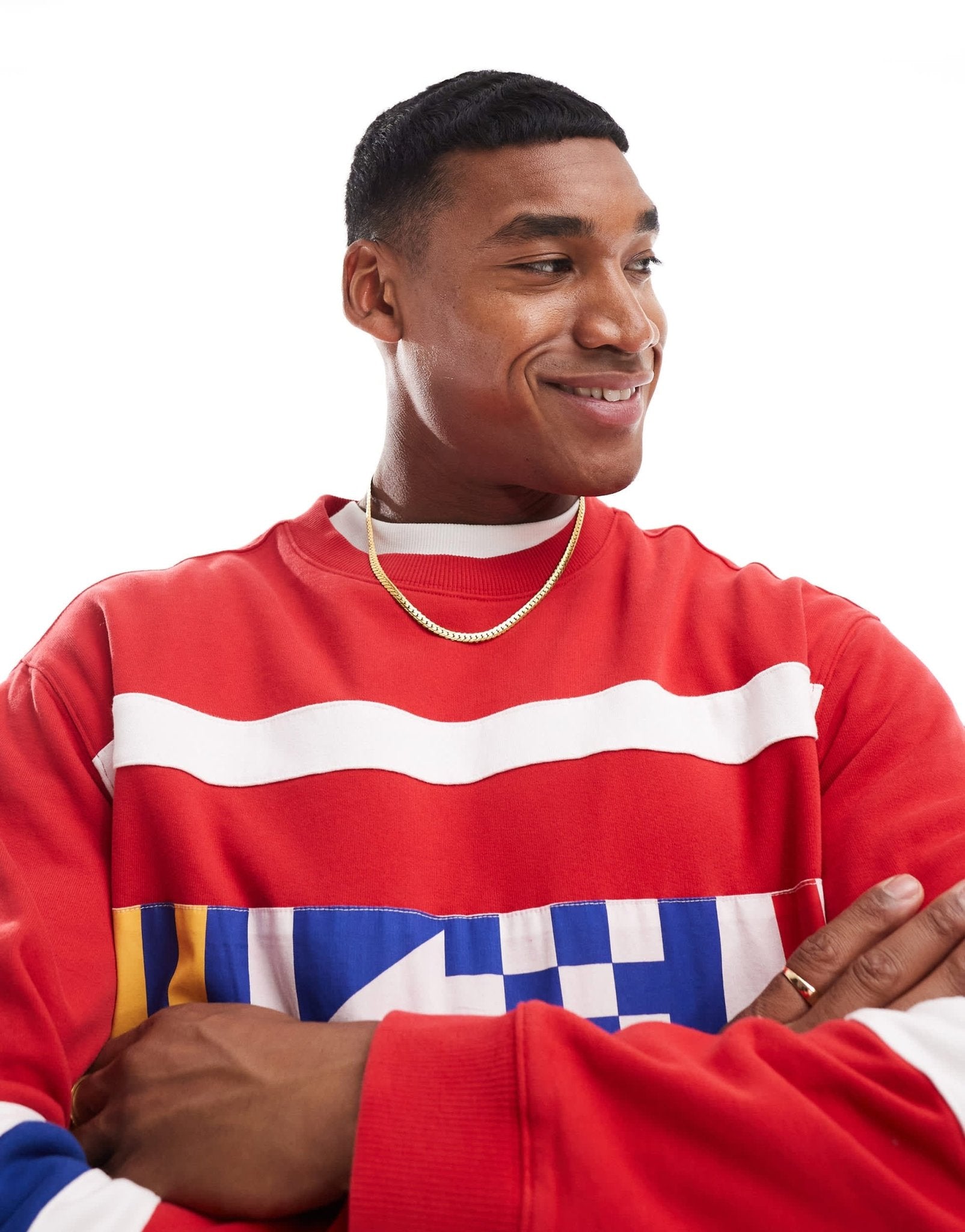 GANT 75th Anniversary Capsule printed sweatshirt in red - ASOS Sample Sale EU Store