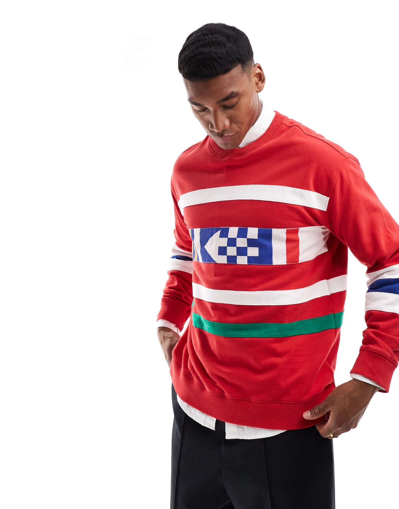GANT 75th Anniversary Capsule printed sweatshirt in red - ASOS Sample Sale EU Store