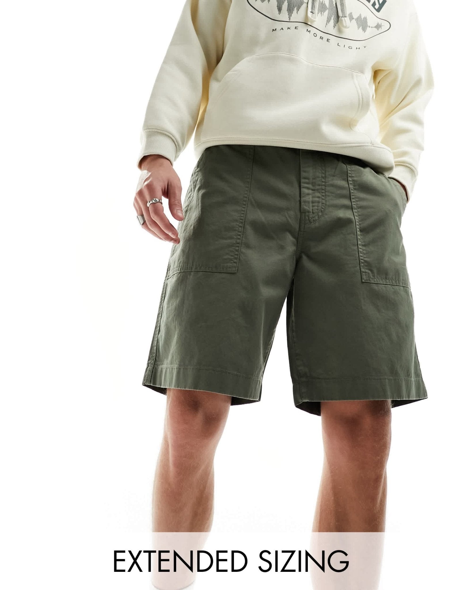 GANT cotton/linen surplus utility shorts in mid green - ASOS Sample Sale EU Store