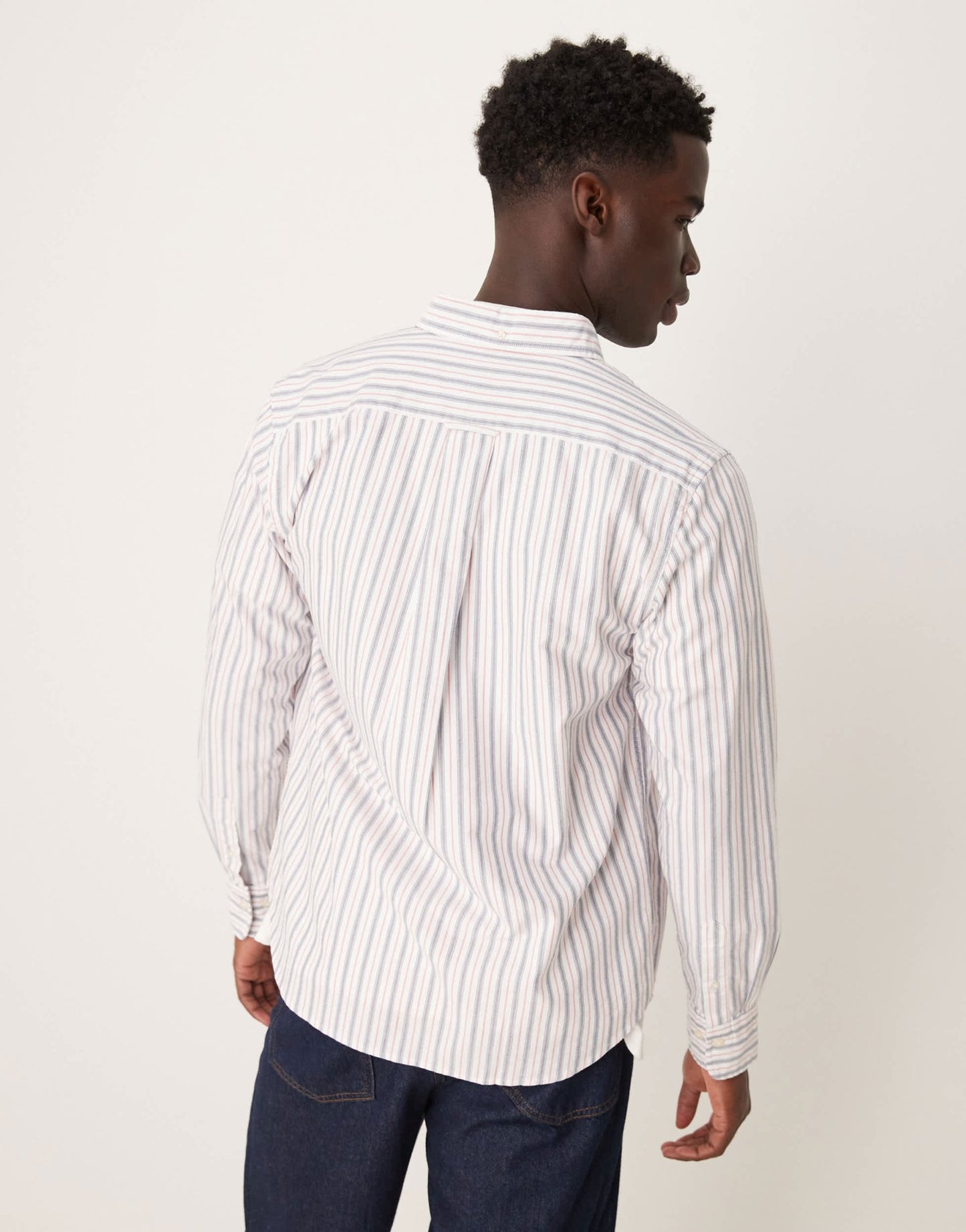 GANT regular fit oxford striped logo shirt in white - ASOS Sample Sale EU Store