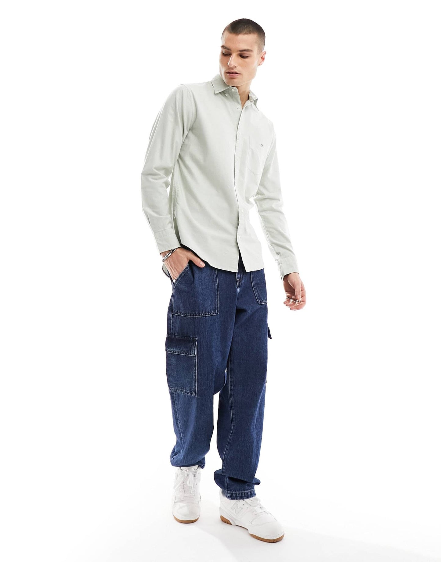 GANT shield logo oxford shirt in light green - ASOS Sample Sale EU Store