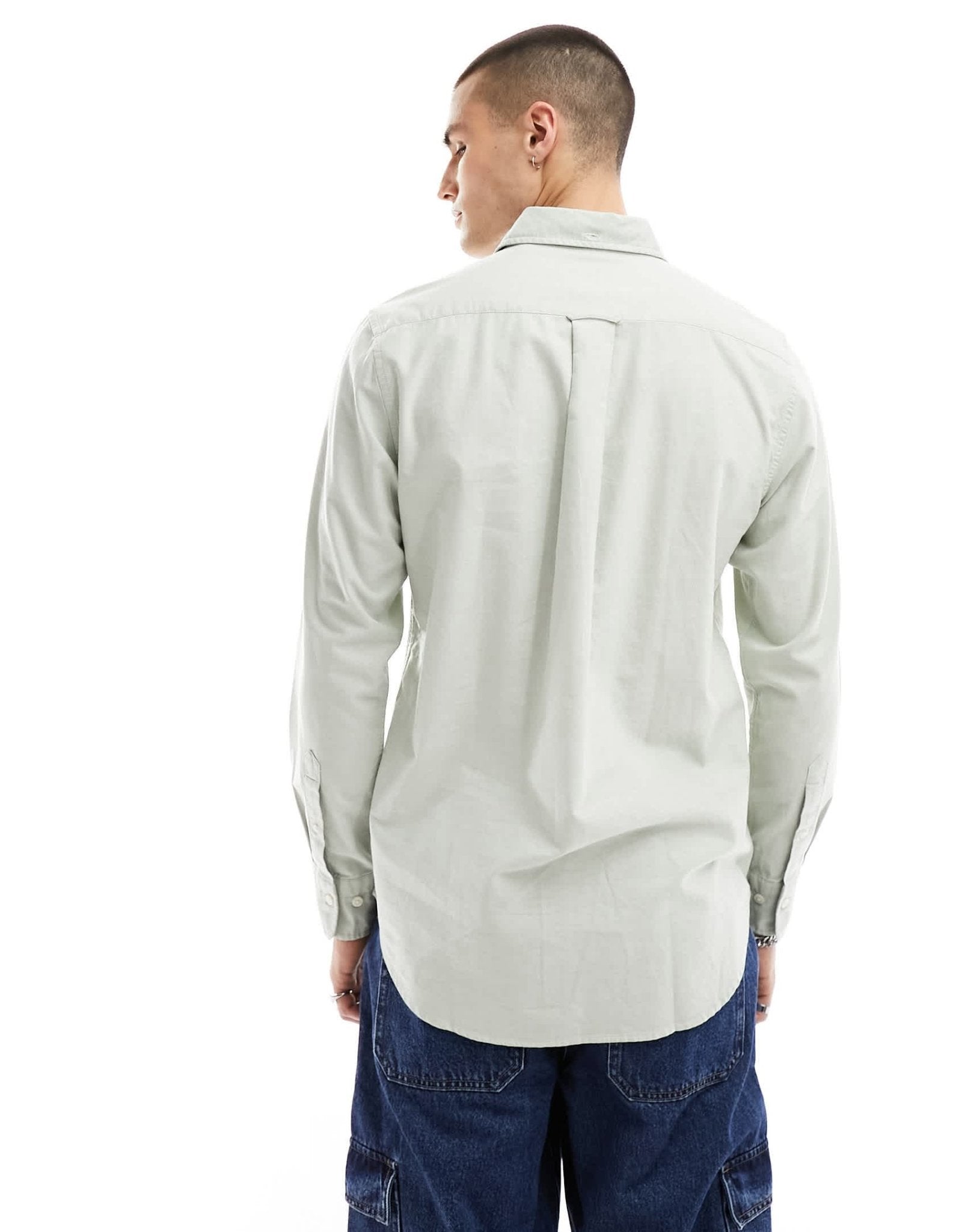 GANT shield logo oxford shirt in light green - ASOS Sample Sale EU Store