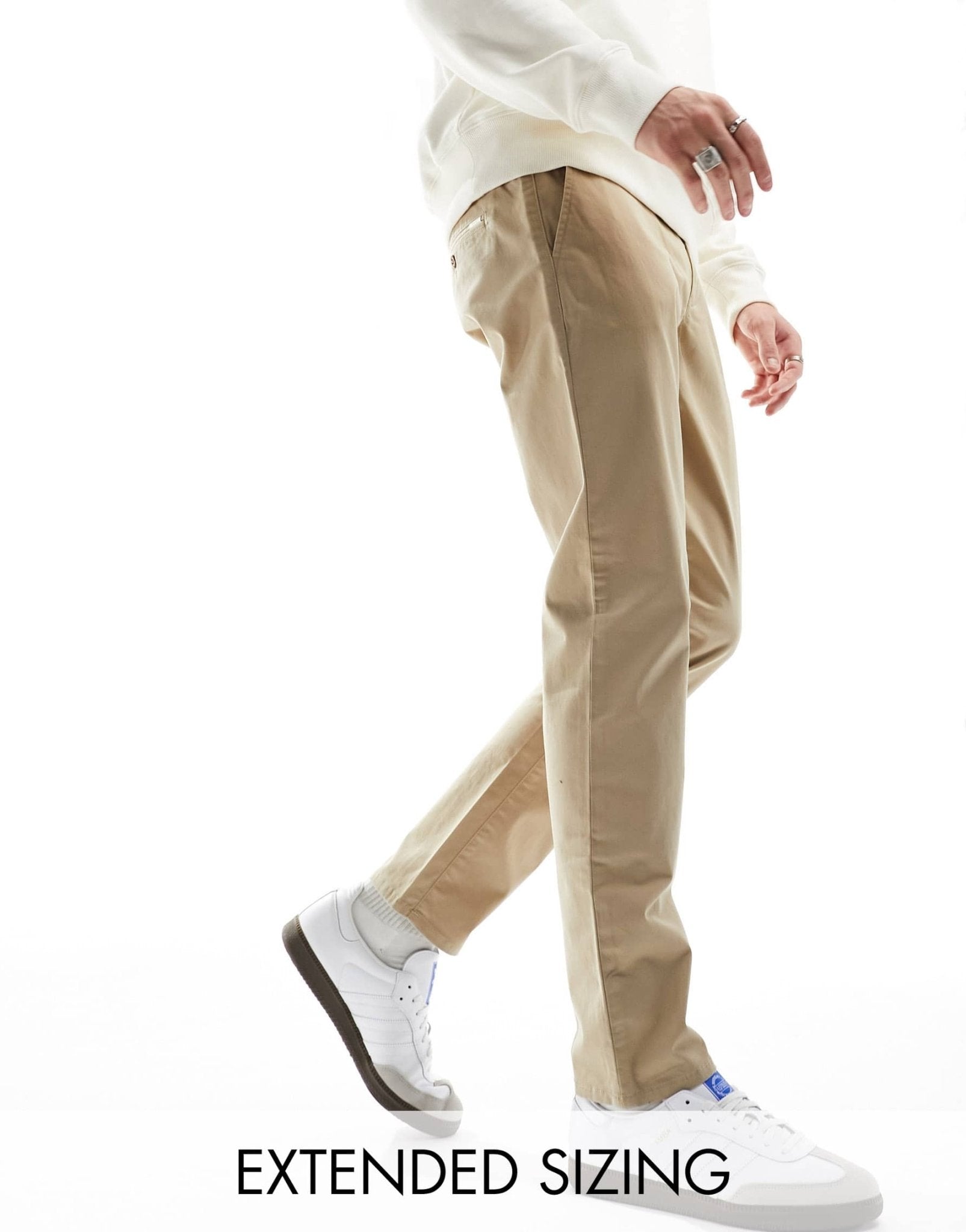 GANT slim fit stretch cotton twill chinos in beige - ASOS Sample Sale EU Store