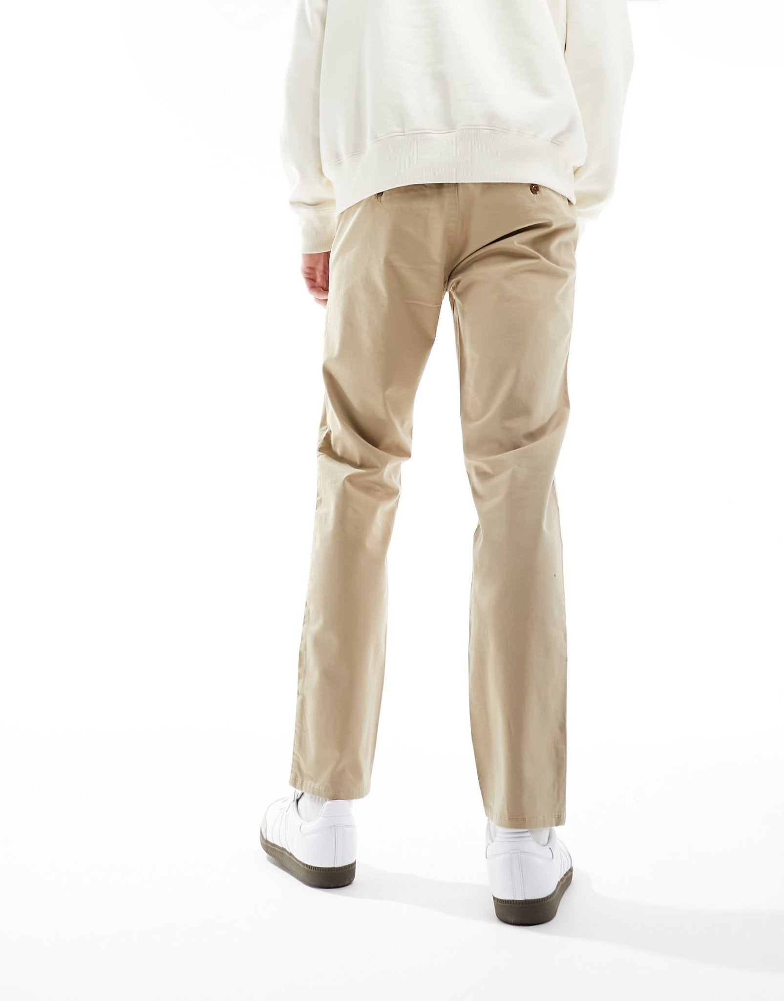 GANT slim fit stretch cotton twill chinos in beige - ASOS Sample Sale EU Store