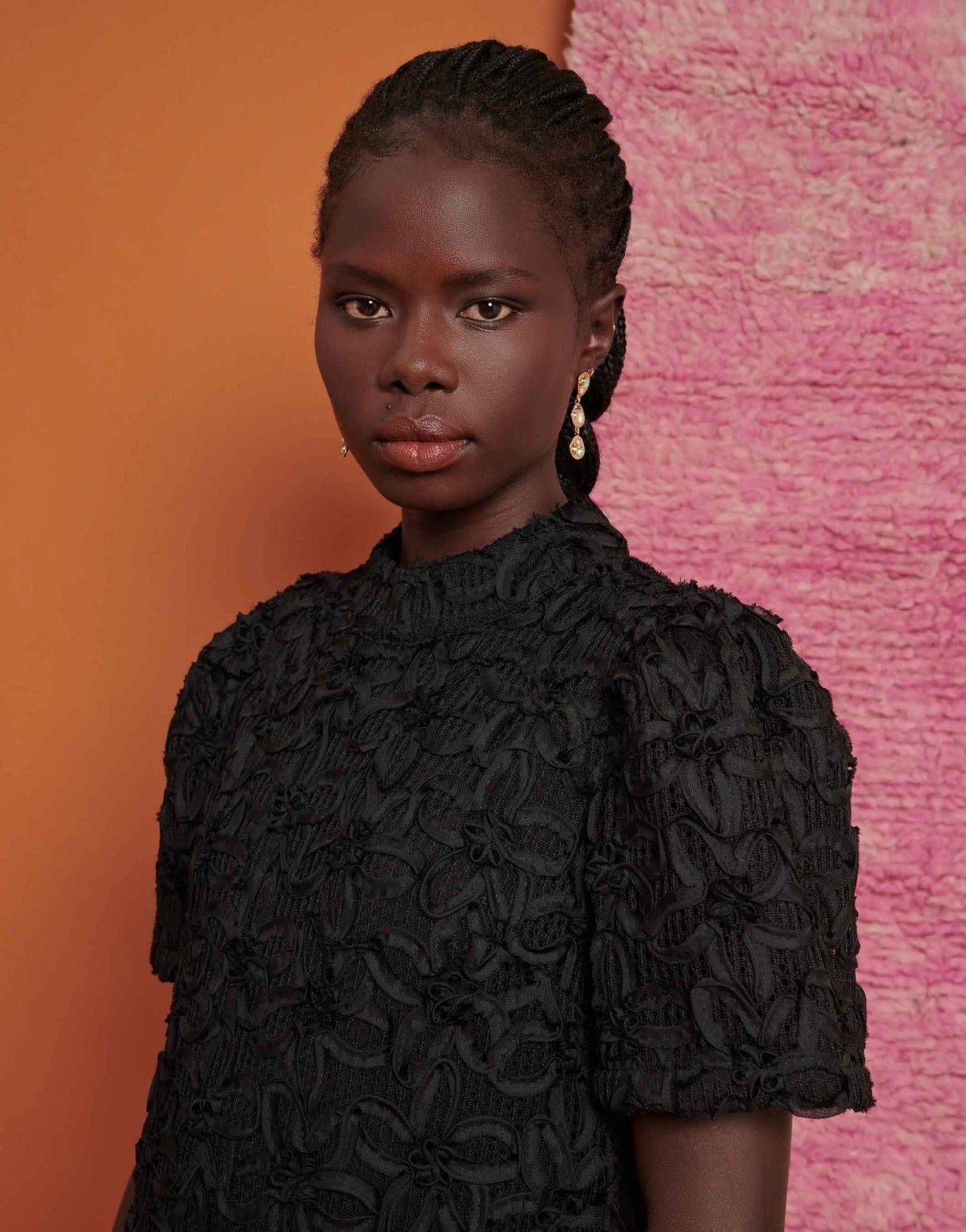 Ghospell floral embroidered mini dress in black - ASOS Sample Sale EU Store