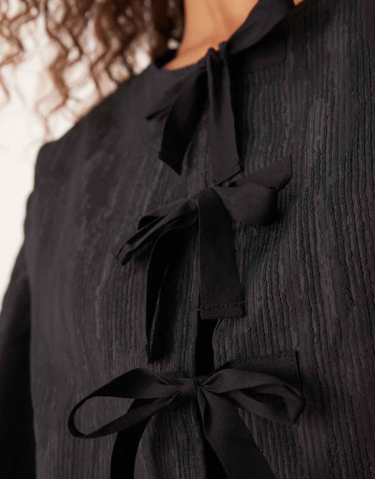 Ghospell oversized jacquard top in black - ASOS Sample Sale EU Store