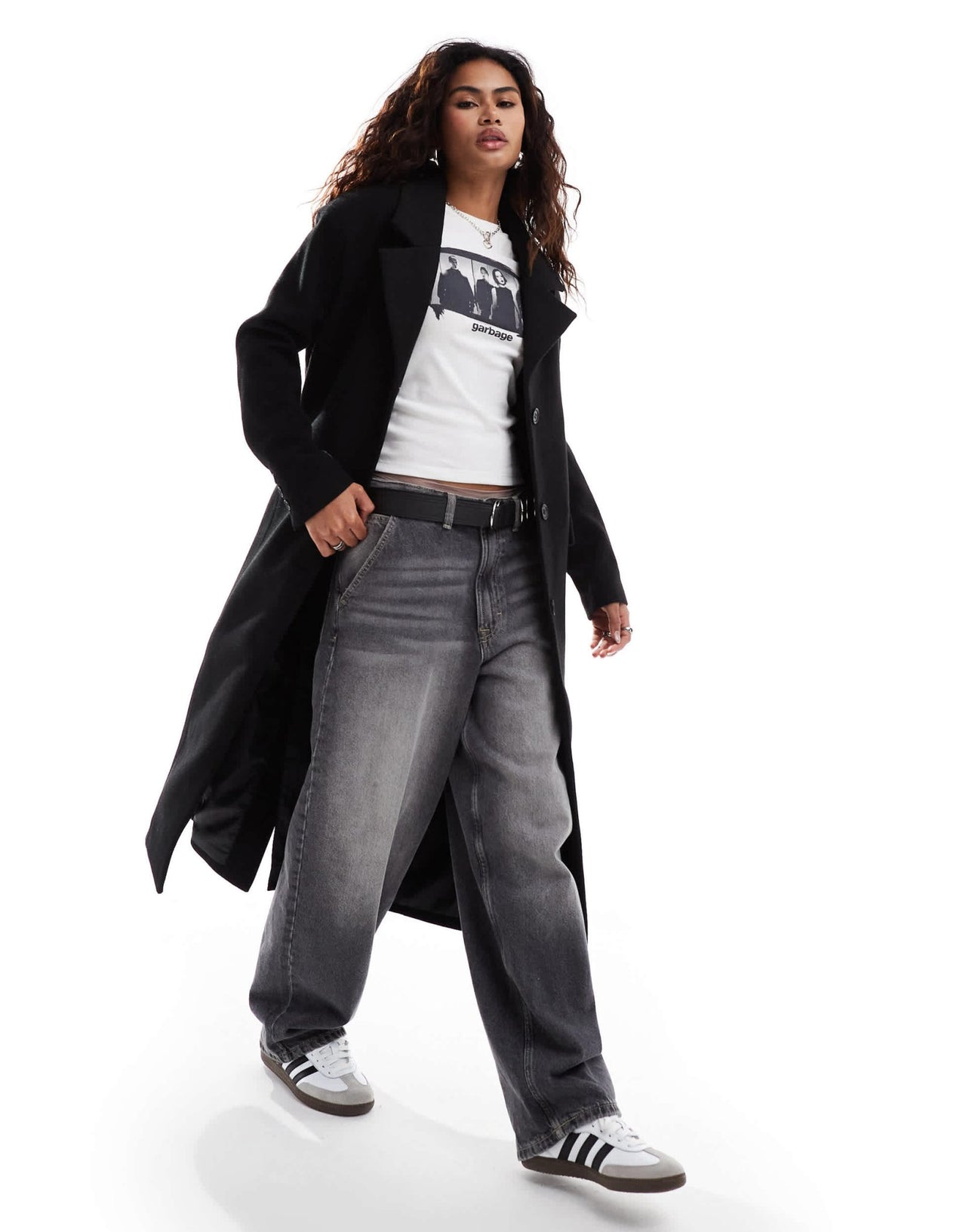 Glamorous oversized tailored coat in black herringbone - ASOS Sample Sale EU Store