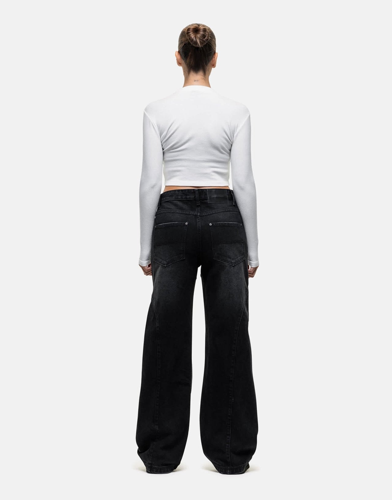Good For Nothing baggy jeans with seam detail in black wash - ASOS Sample Sale EU Store