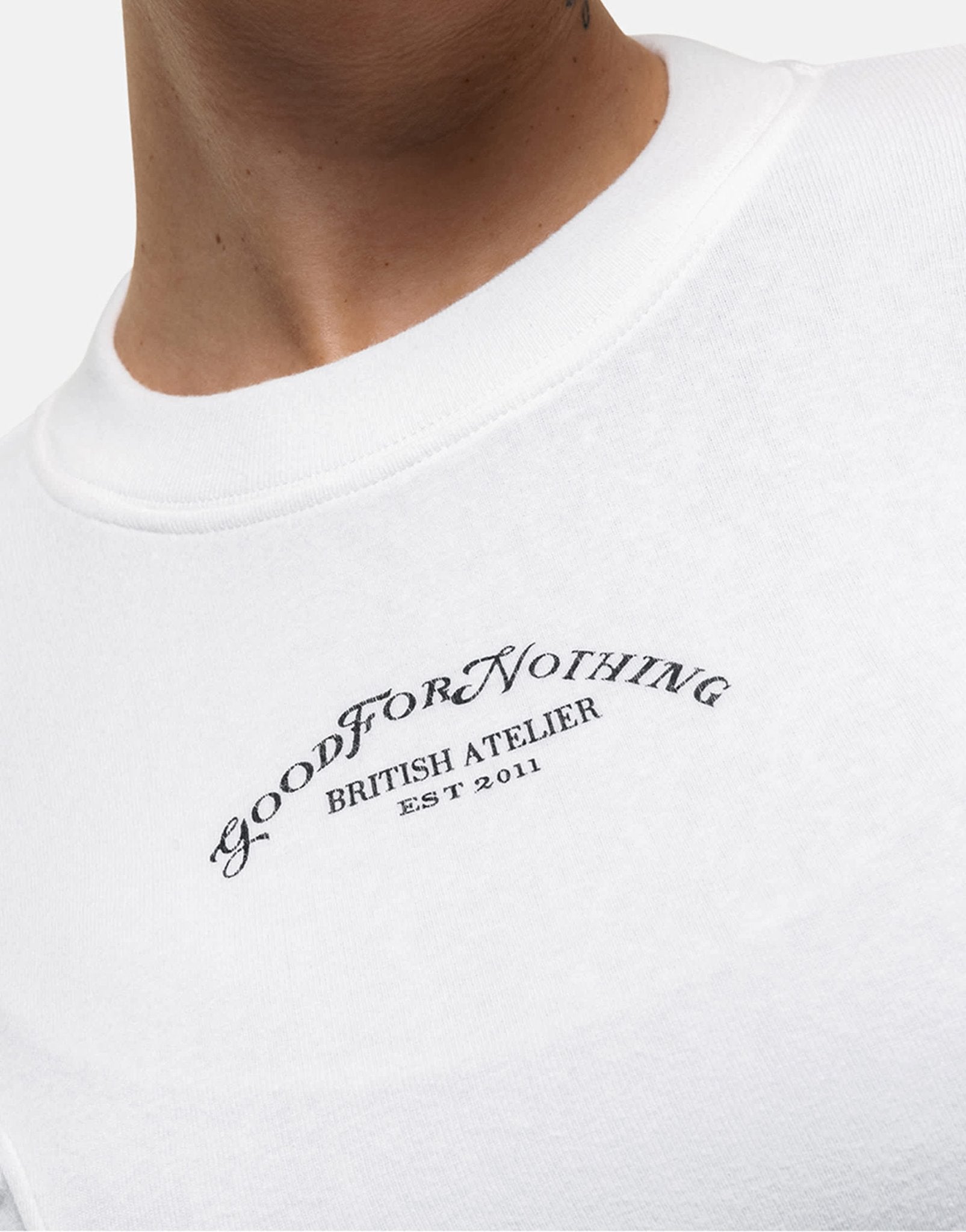 Good For Nothing branded core long sleeve white - ASOS Sample Sale EU Store