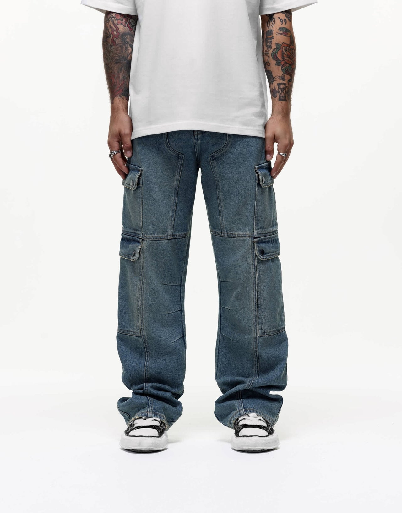 Good For Nothing cargo jeans in blue wash - ASOS Sample Sale EU Store