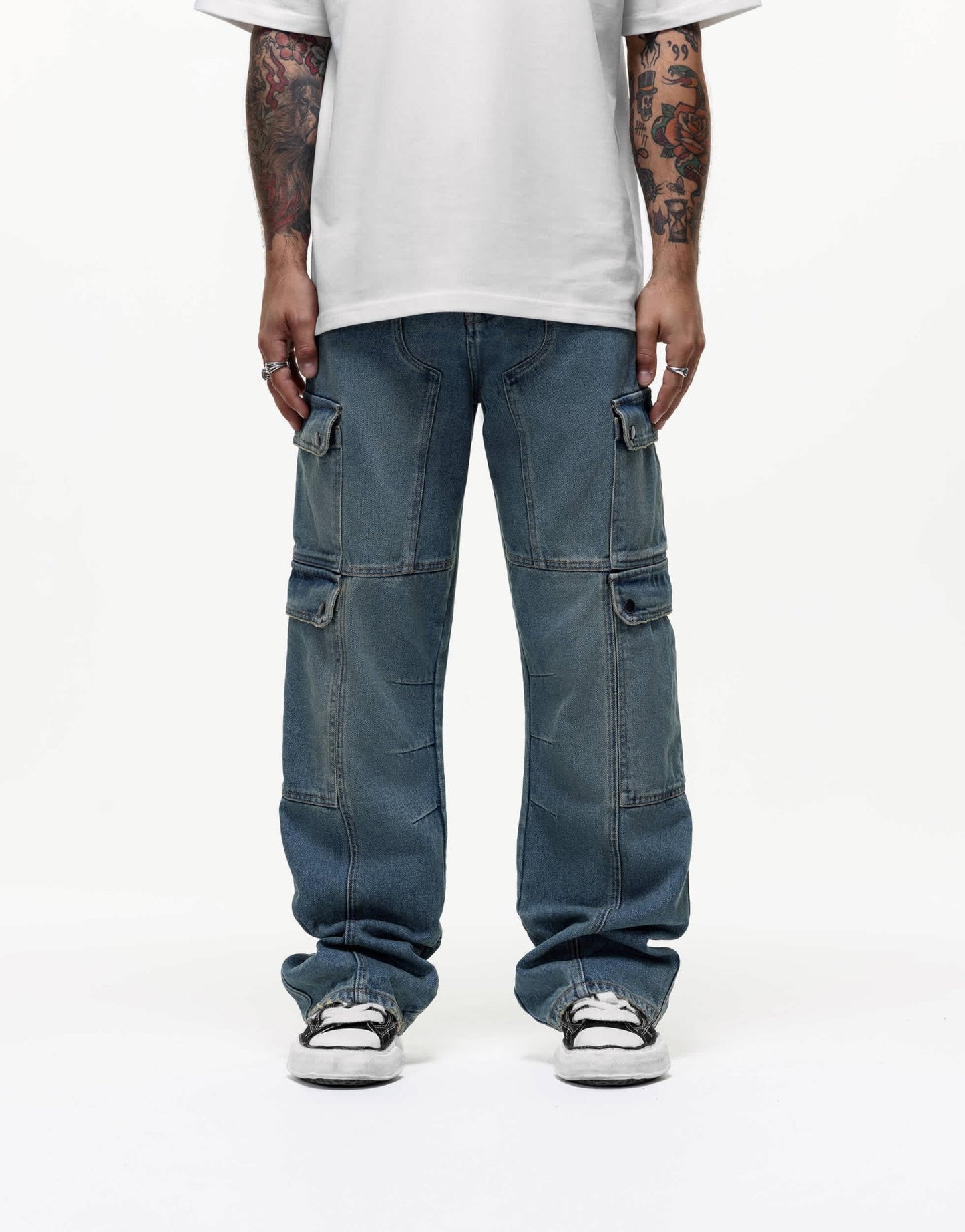 Good For Nothing cargo jeans in blue wash - ASOS Sample Sale EU Store