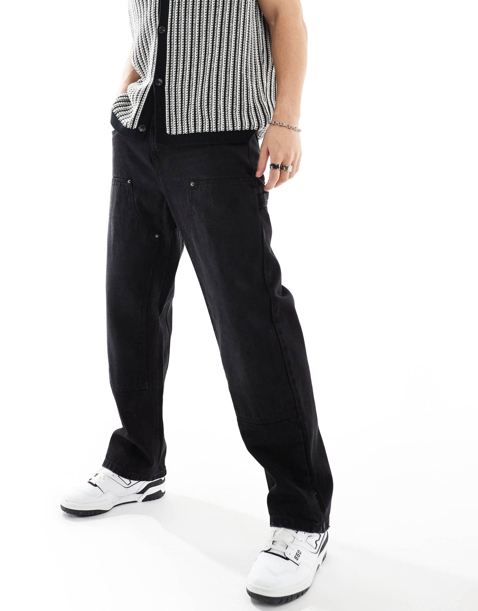 Good For Nothing carpenter jeans in washed black - ASOS Sample Sale EU Store