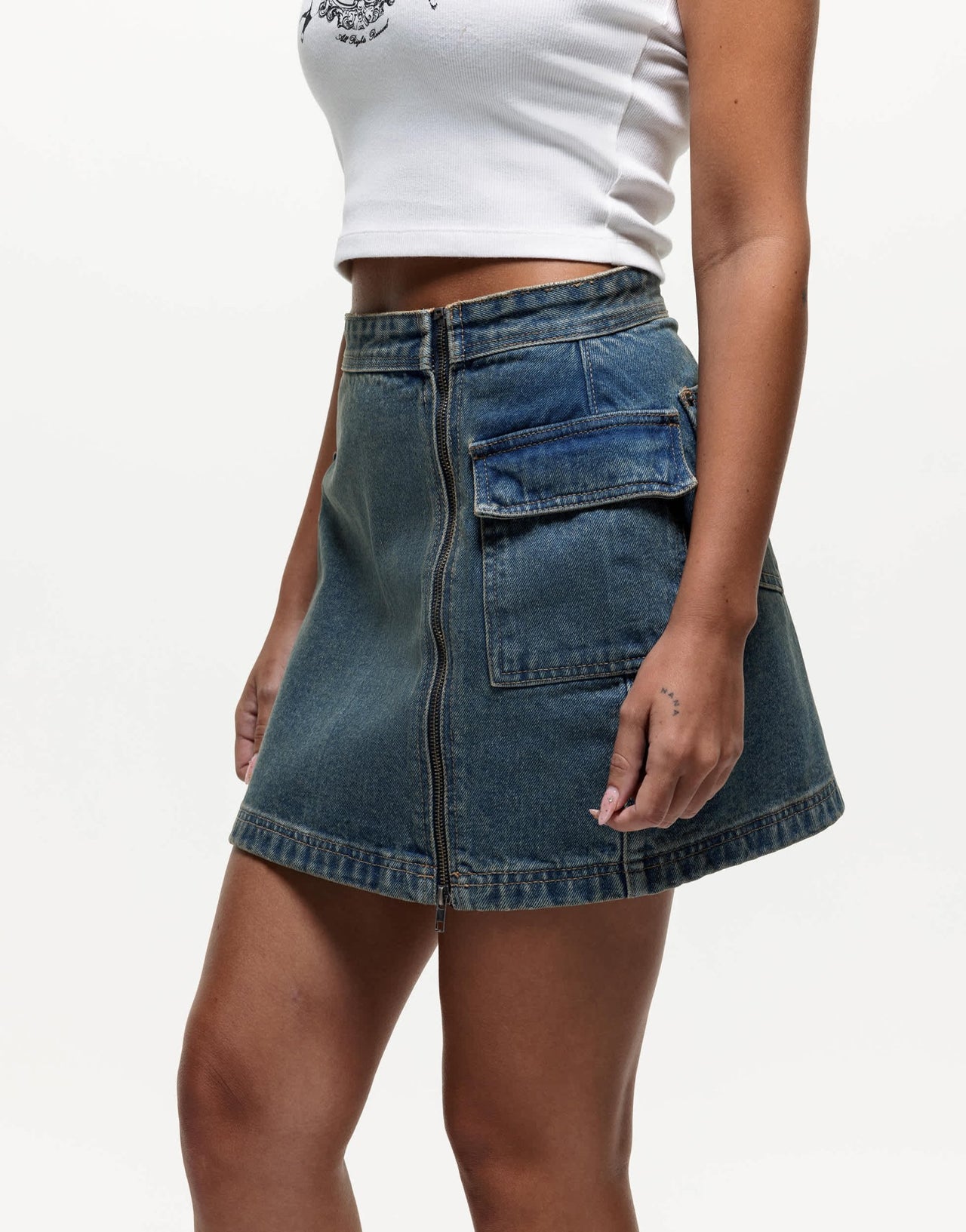 Good For Nothing denim mini skirt in blue wash - ASOS Sample Sale EU Store