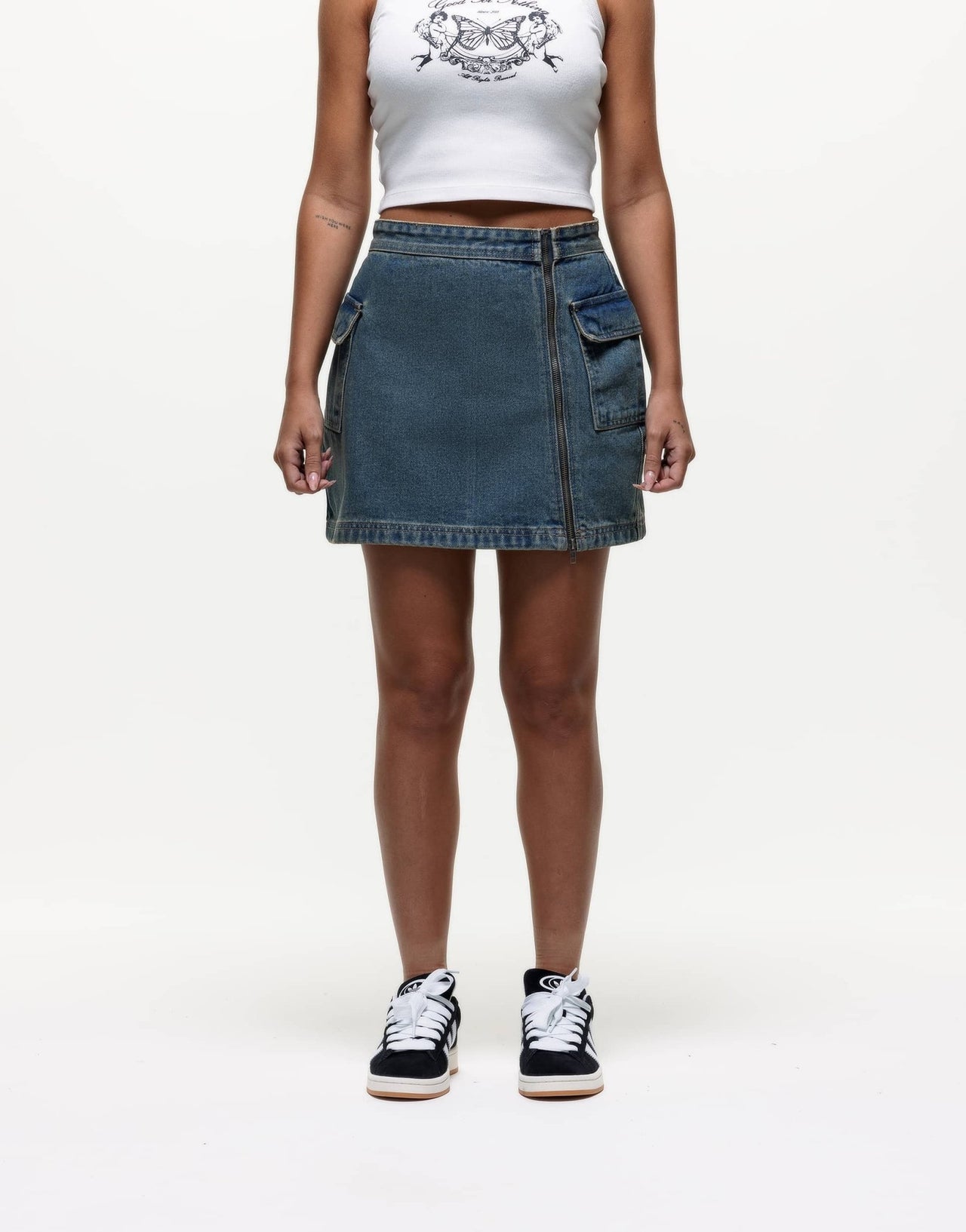 Good For Nothing denim mini skirt in blue wash - ASOS Sample Sale EU Store