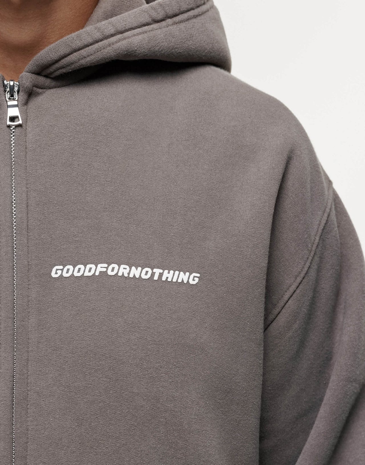Good For Nothing foundation zip hoodie in beige - ASOS Sample Sale EU Store