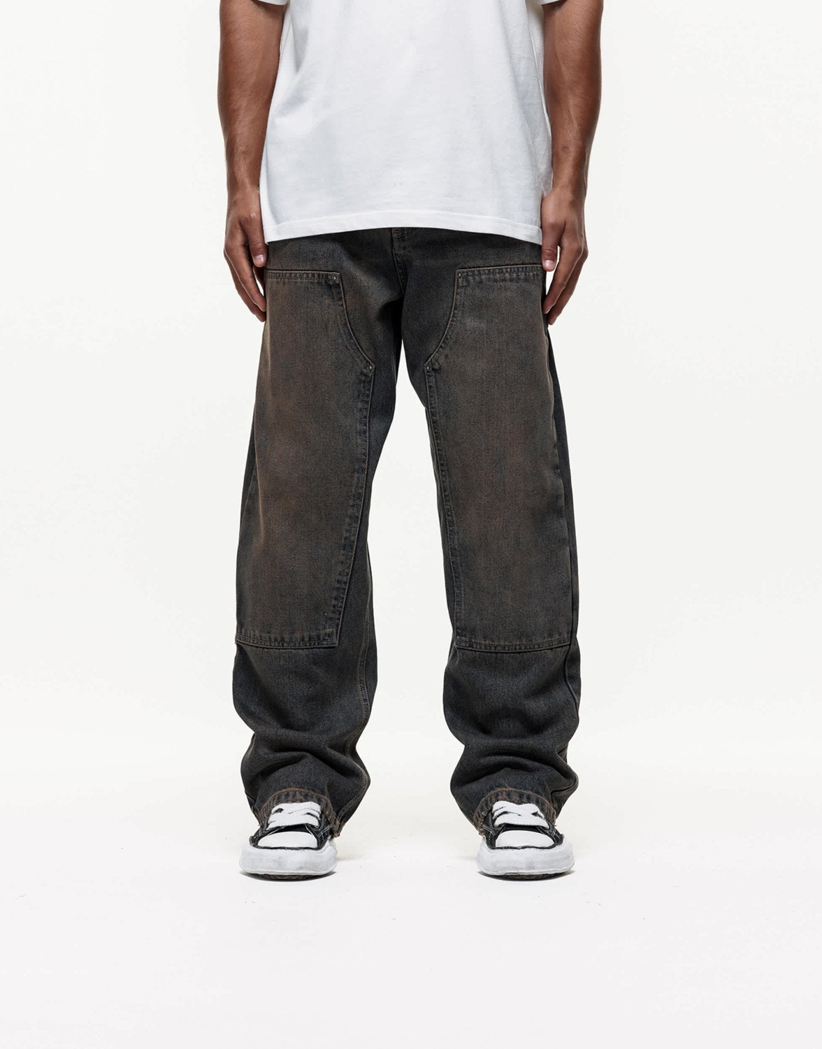 Good For Nothing traipse carpenter jeans in indigo rust wash - ASOS Sample Sale EU Store
