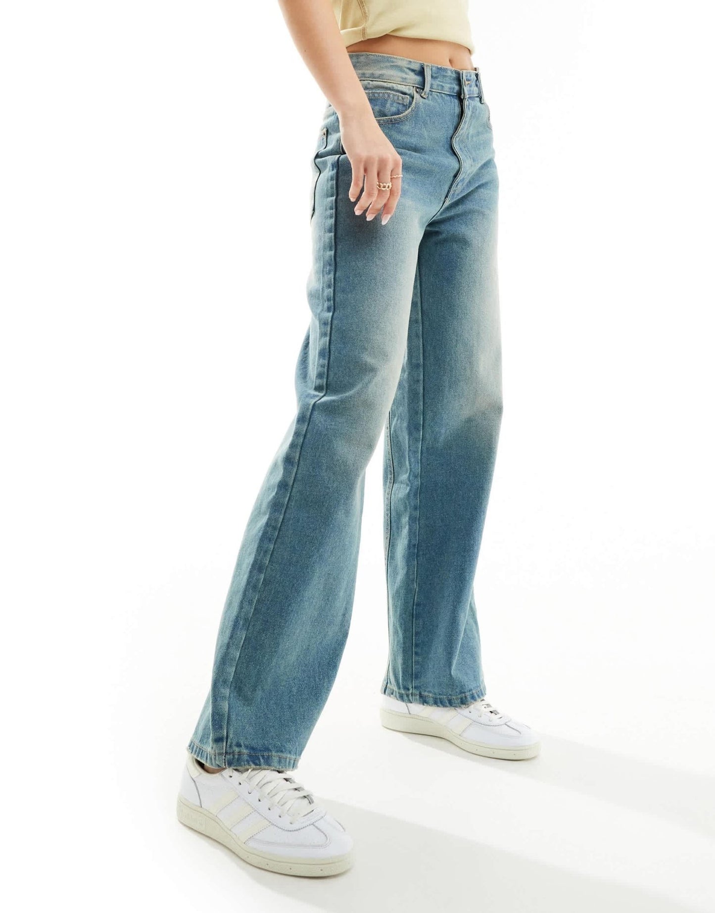 Good For Nothing wide leg jeans in vintage blue - ASOS Sample Sale EU Store