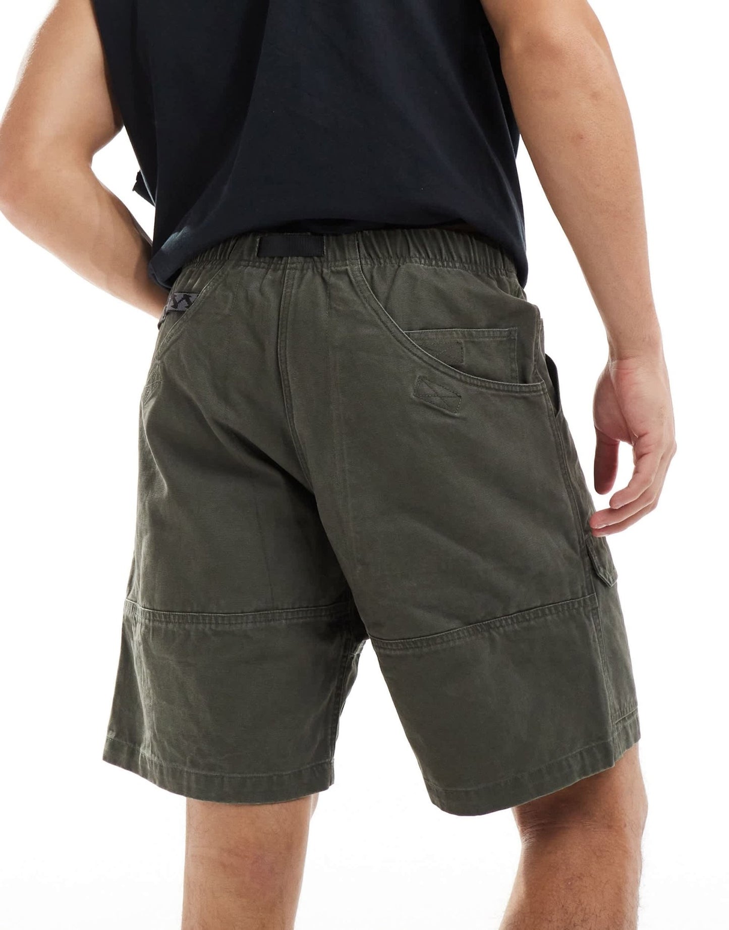 Gramicci canvas cargo short in khaki - ASOS Sample Sale EU Store