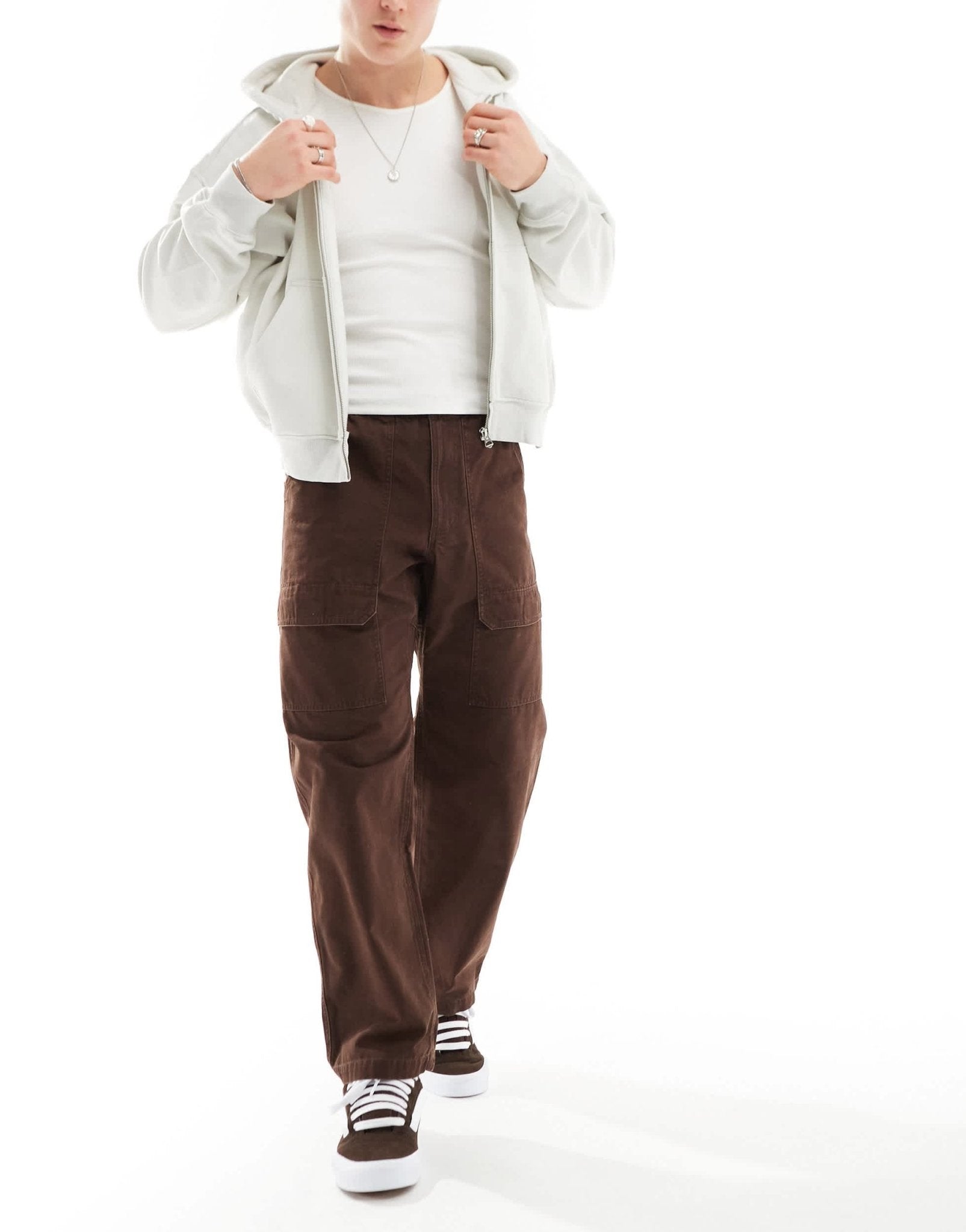 Gramicci canvas pocket trouser in dark beige - ASOS Sample Sale EU Store