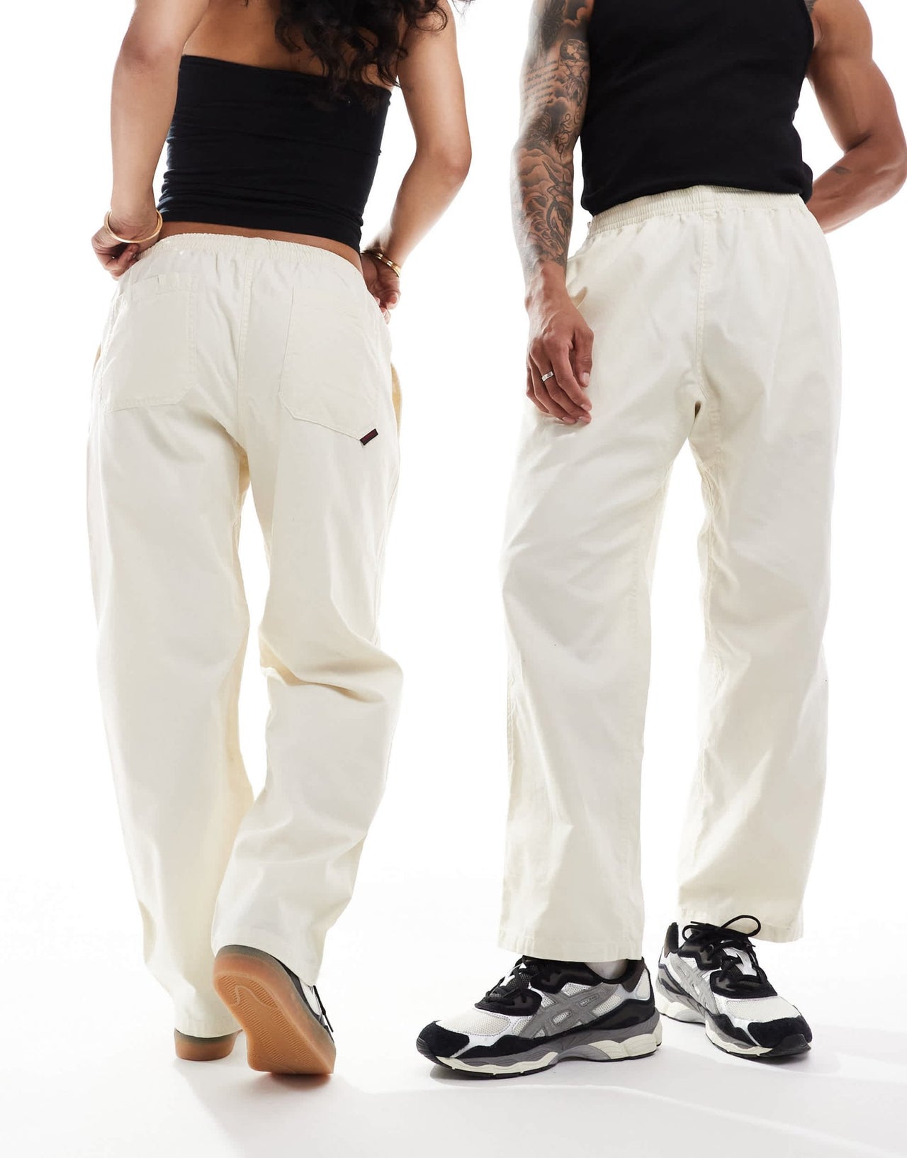 Gramicci unisex brushed cotton pull on trouser in cream - ASOS Sample Sale EU Store