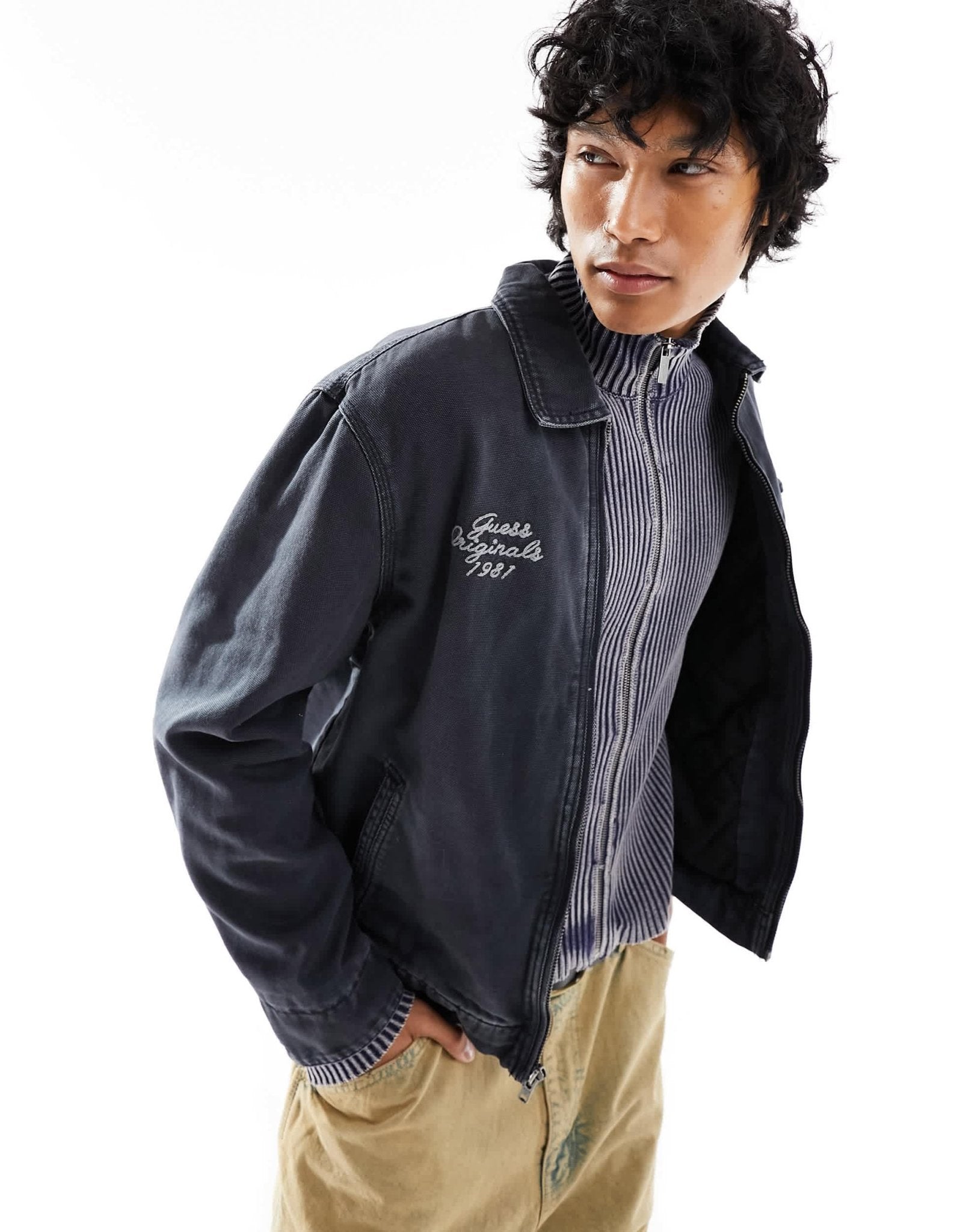 Guess Originals aged worker jacket in black - ASOS Sample Sale EU Store