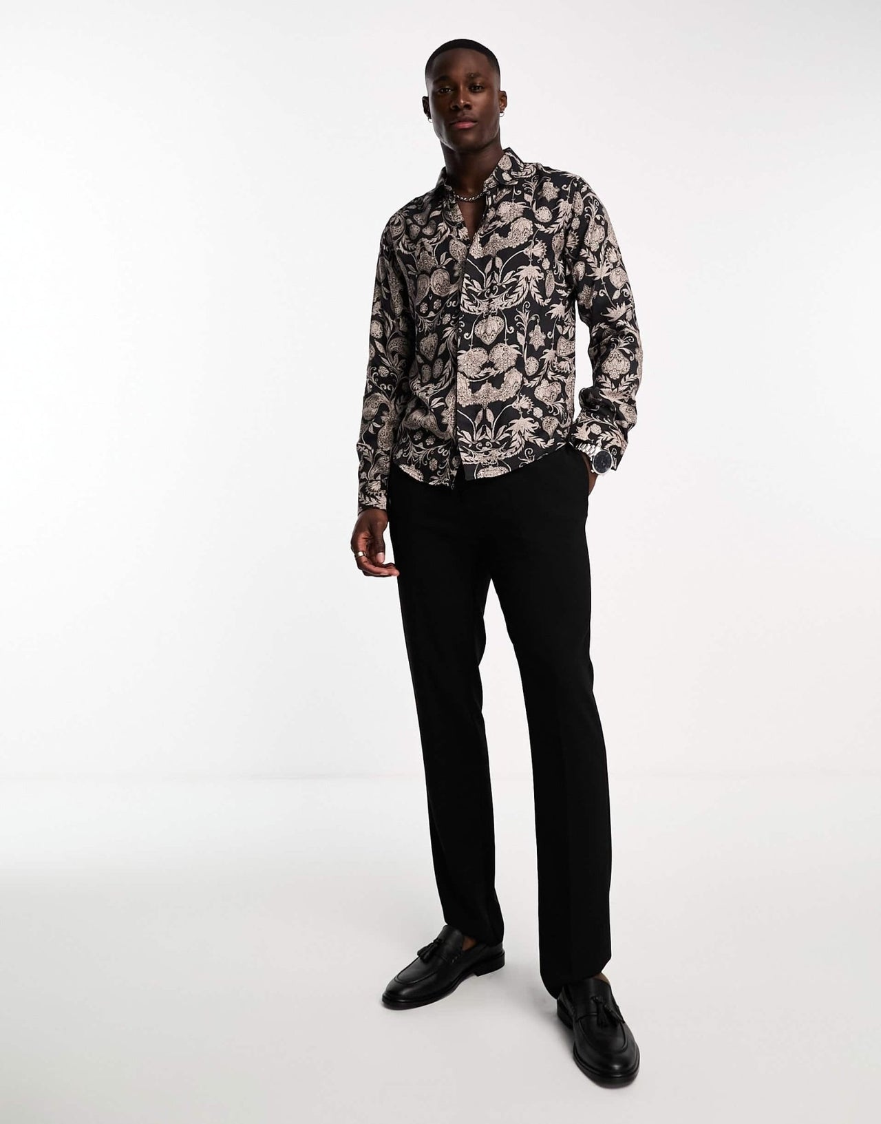 Harry Brown revere short sleeve loose fit floral print shirt - ASOS Sample Sale EU Store