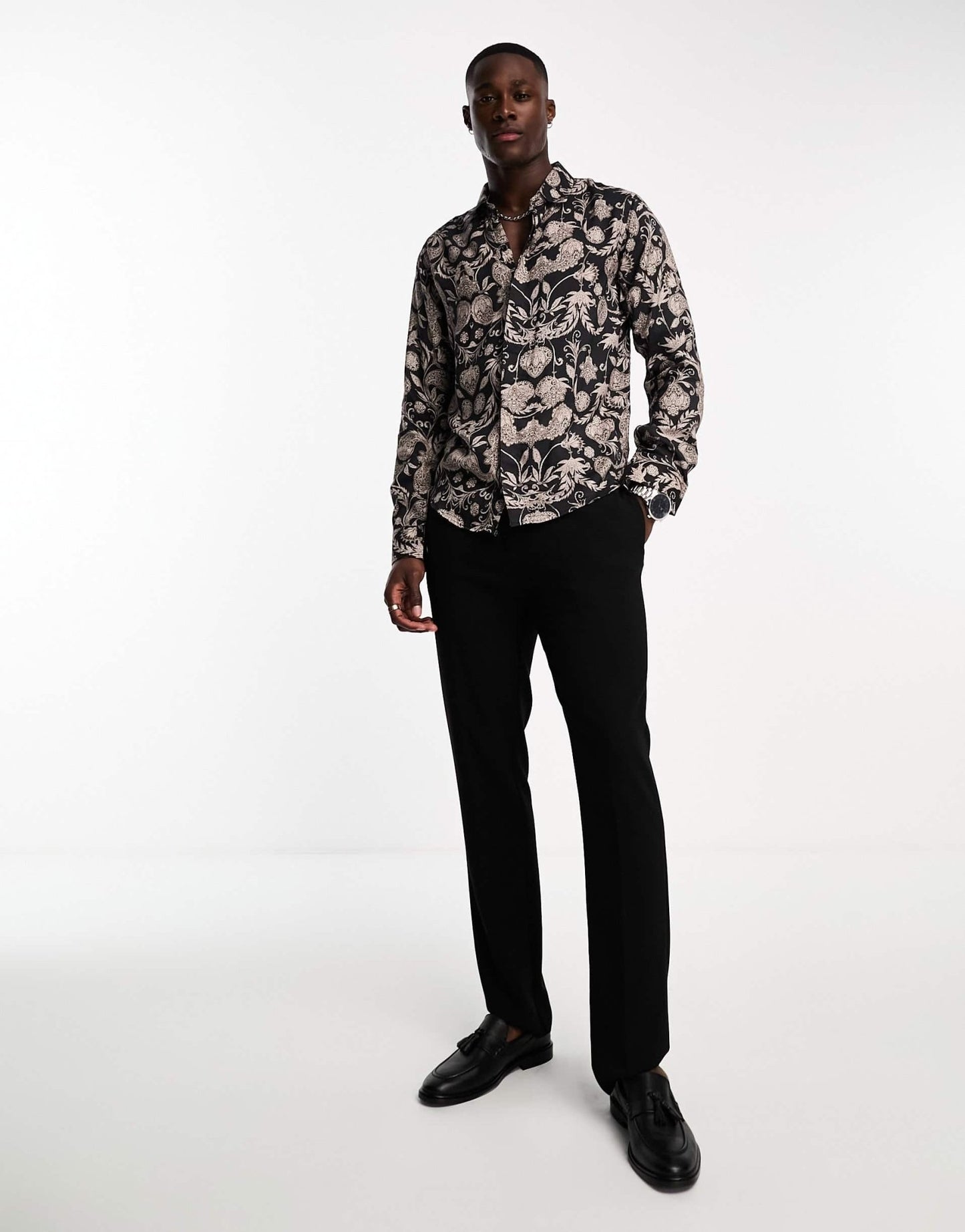 Harry Brown revere short sleeve loose fit floral print shirt - ASOS Sample Sale EU Store