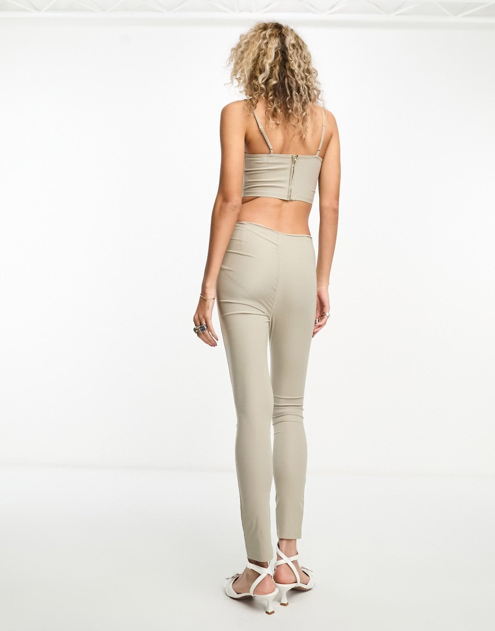 Heartbreak bengaline split front trousers co - ord in grey - ASOS Sample Sale EU Store