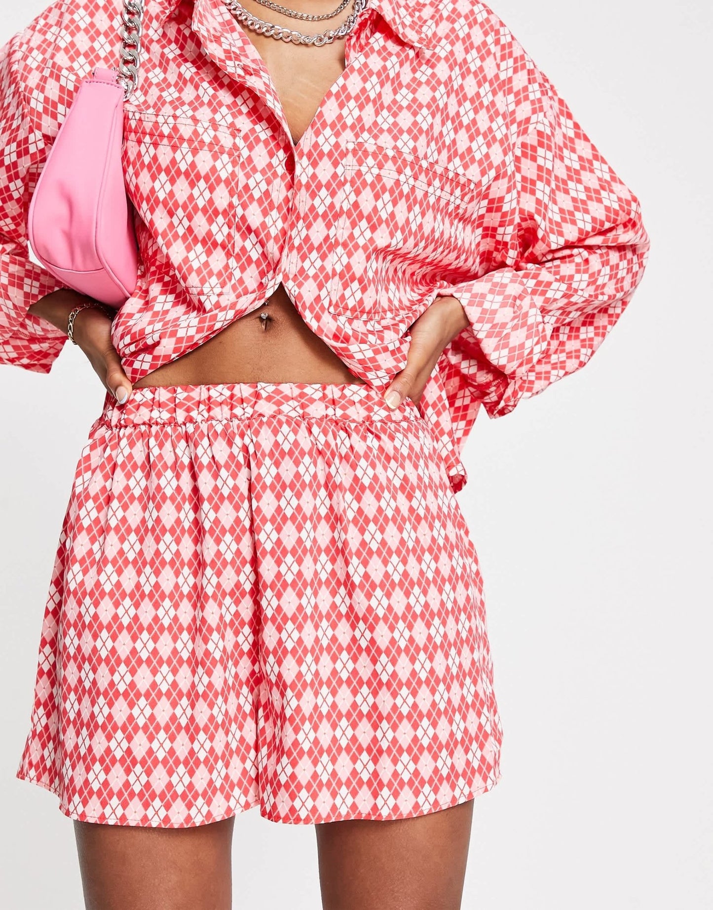 Heartbreak shorts co - ord in geometric print - ASOS Sample Sale EU Store