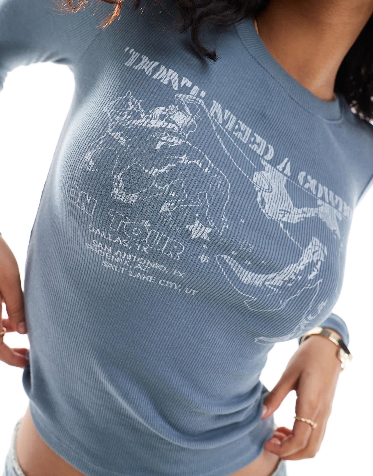 Hollister long sleeve graphic baby t-shirt in grey - ASOS Sample Sale EU Store