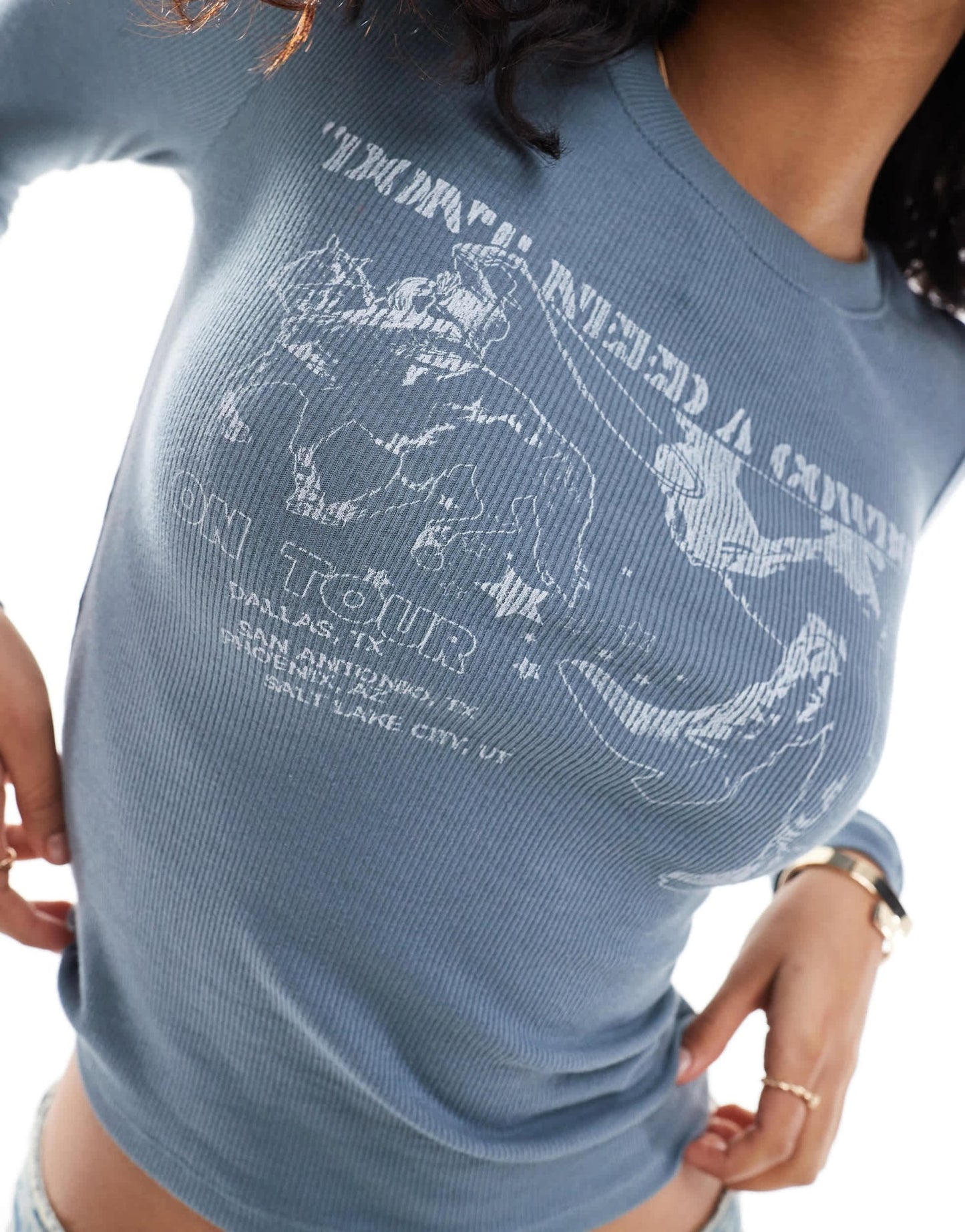 Hollister long sleeve graphic baby t-shirt in grey - ASOS Sample Sale EU Store