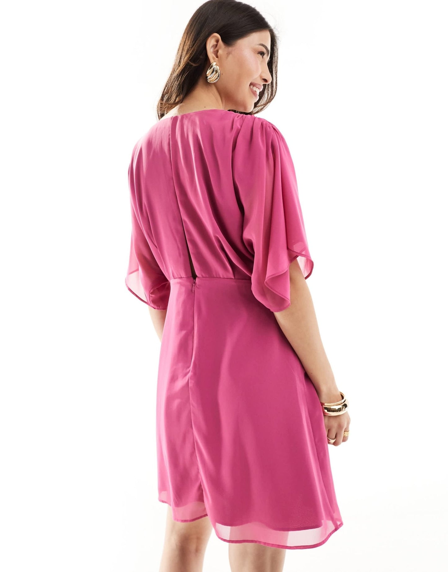 Hope & Ivy premium embellished mini dress with embroidery in pink - ASOS Sample Sale EU Store