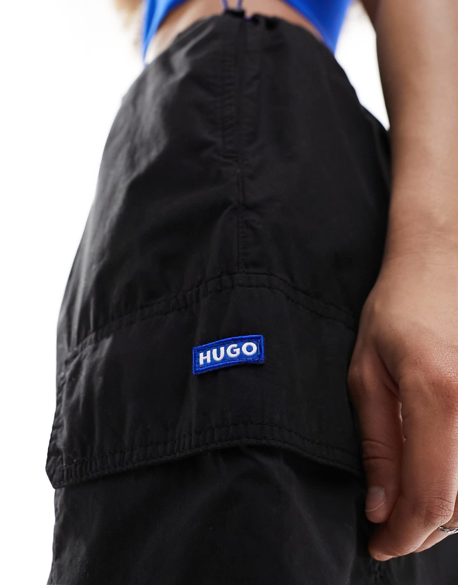 HUGO BLUE cargo maxi skirt in black - ASOS Sample Sale EU Store