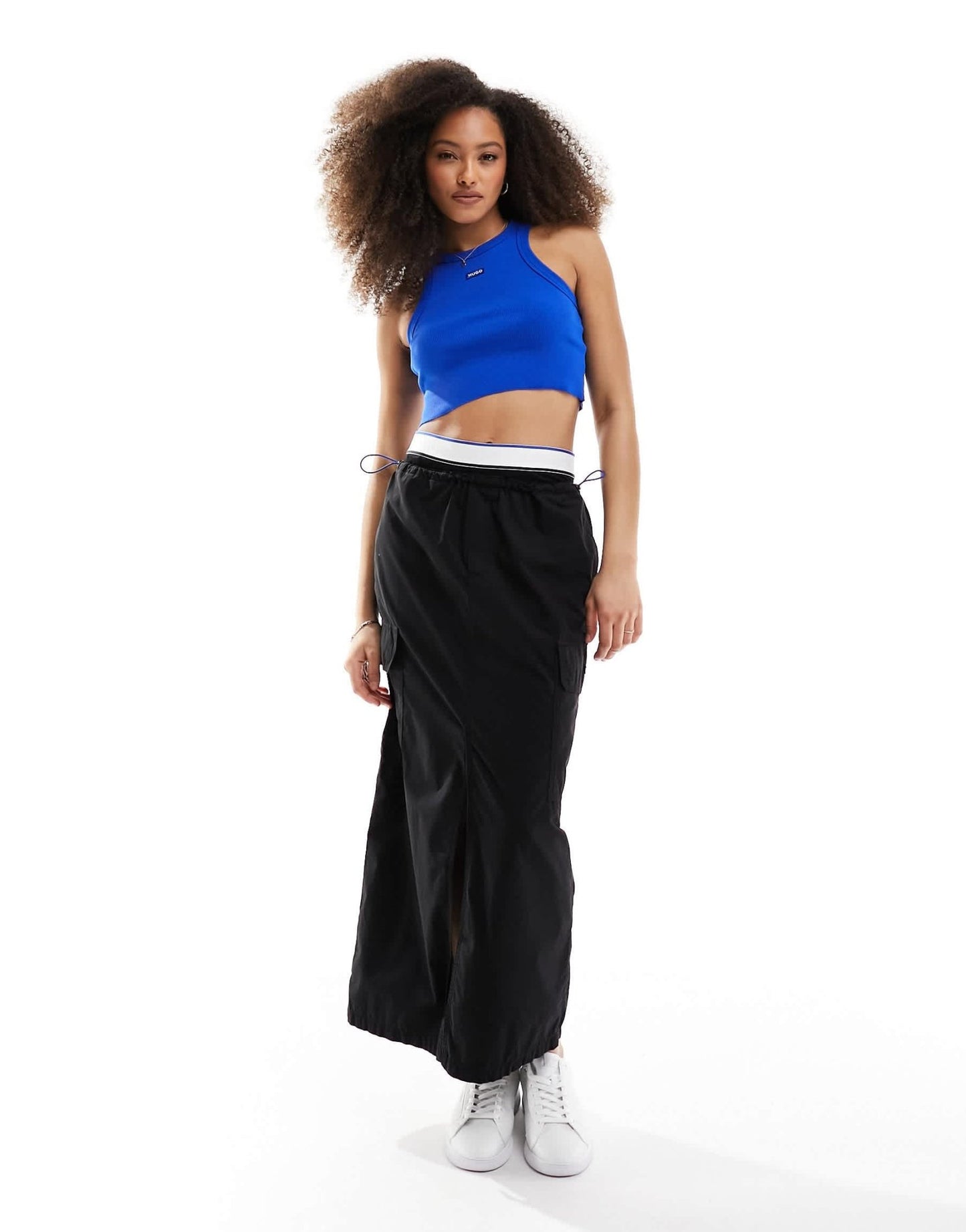 HUGO BLUE cargo maxi skirt in black - ASOS Sample Sale EU Store