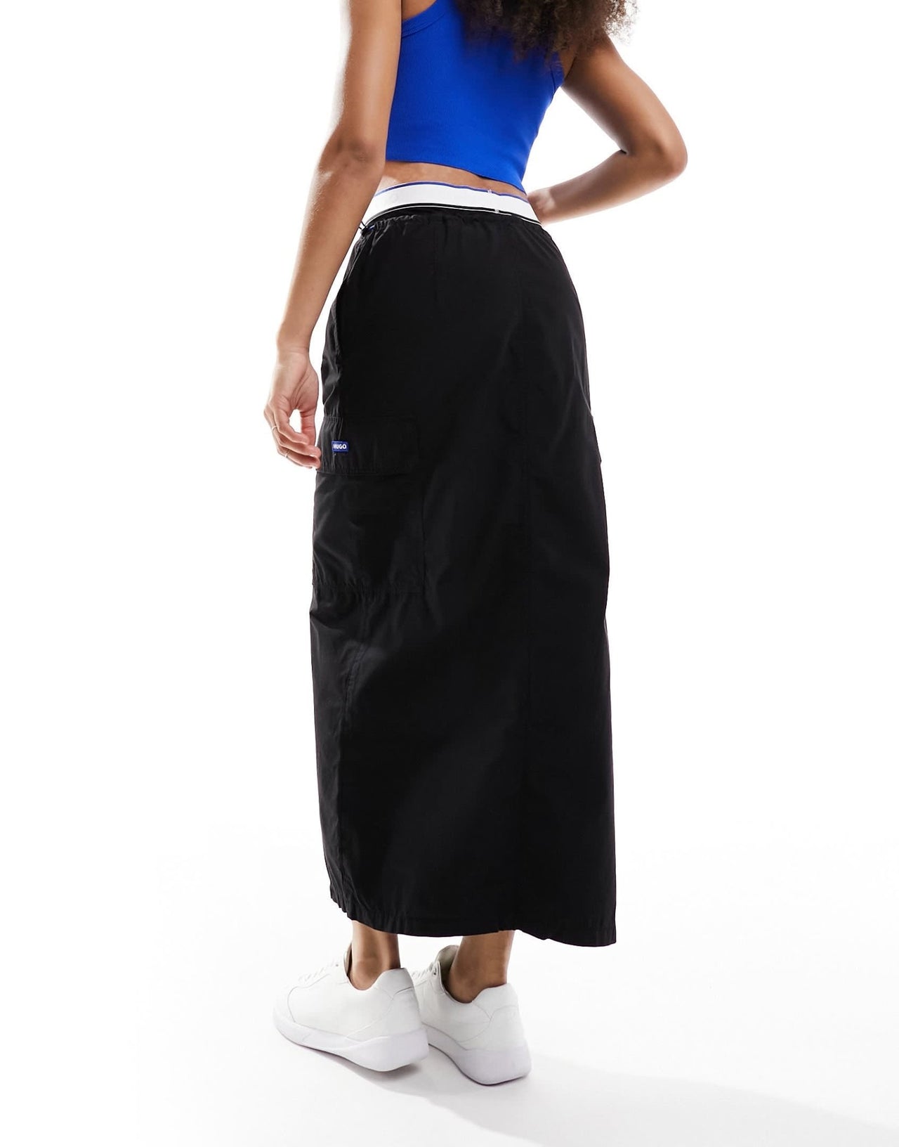 HUGO BLUE cargo maxi skirt in black - ASOS Sample Sale EU Store