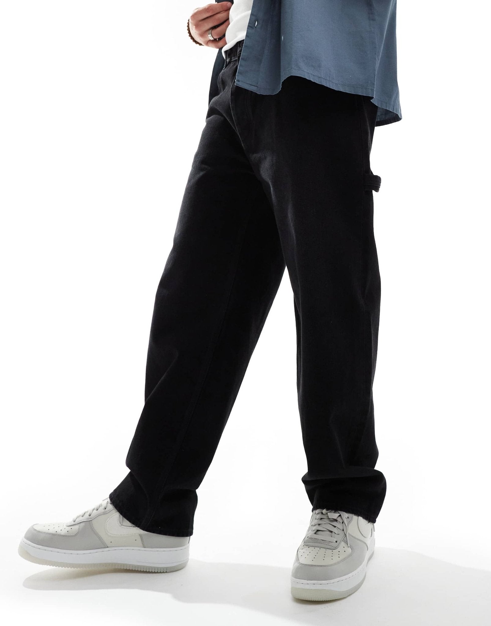 HUGO Blue carpenter 3 denim jeans in black - ASOS Sample Sale EU Store