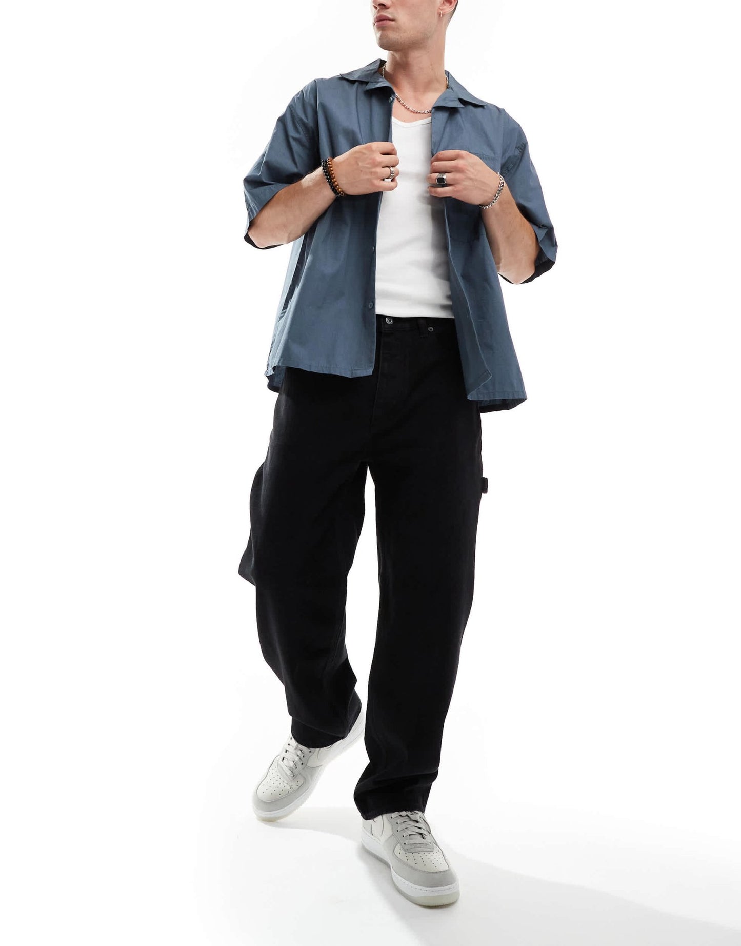 HUGO Blue carpenter 3 denim jeans in black - ASOS Sample Sale EU Store