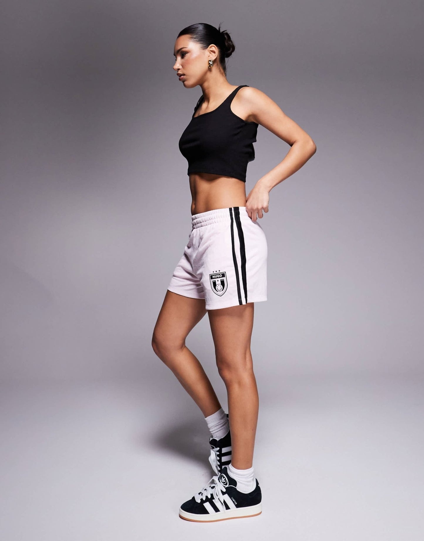 Hugo Blue football shorts in pink - ASOS Sample Sale EU Store