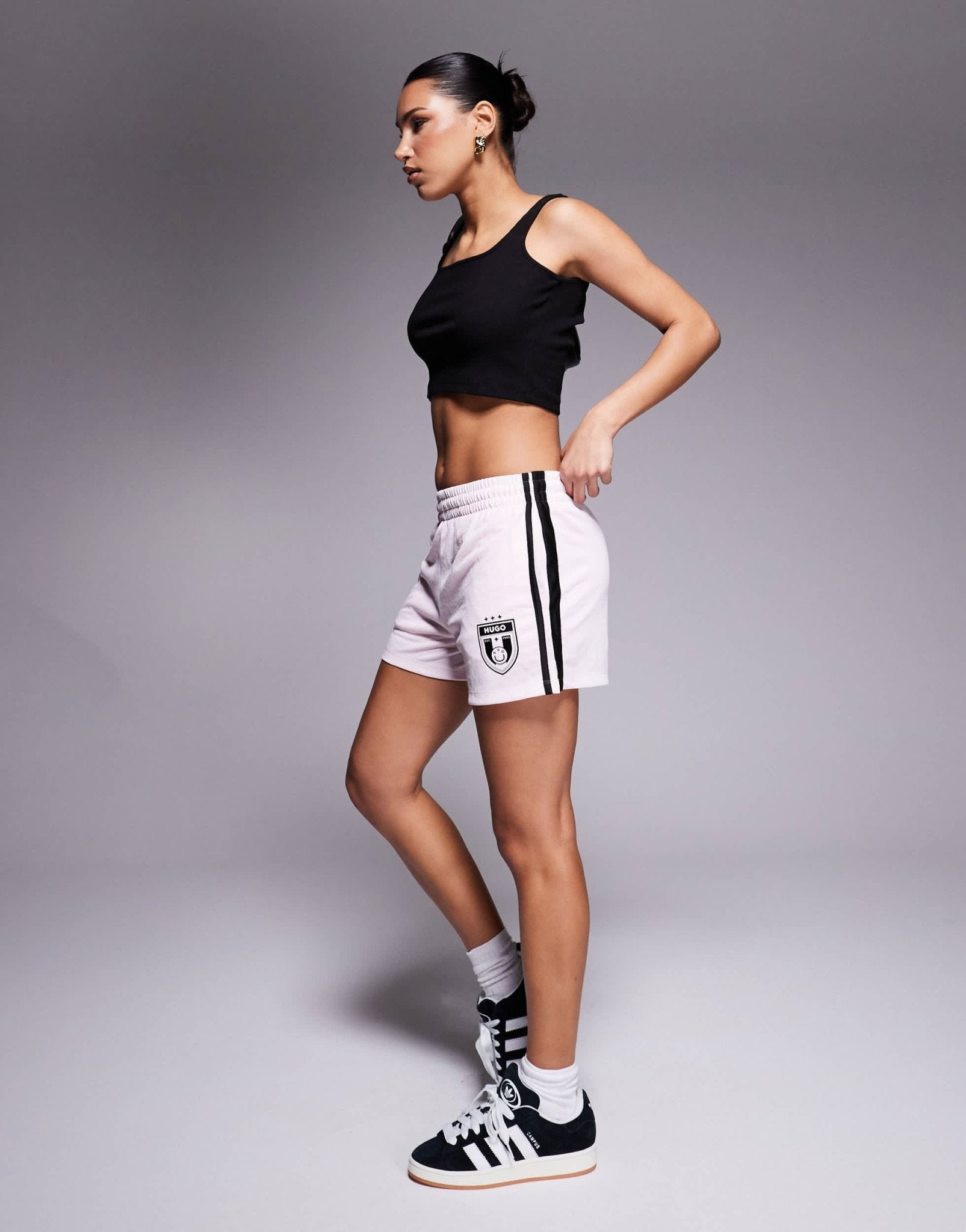 Hugo Blue football shorts in pink - ASOS Sample Sale EU Store