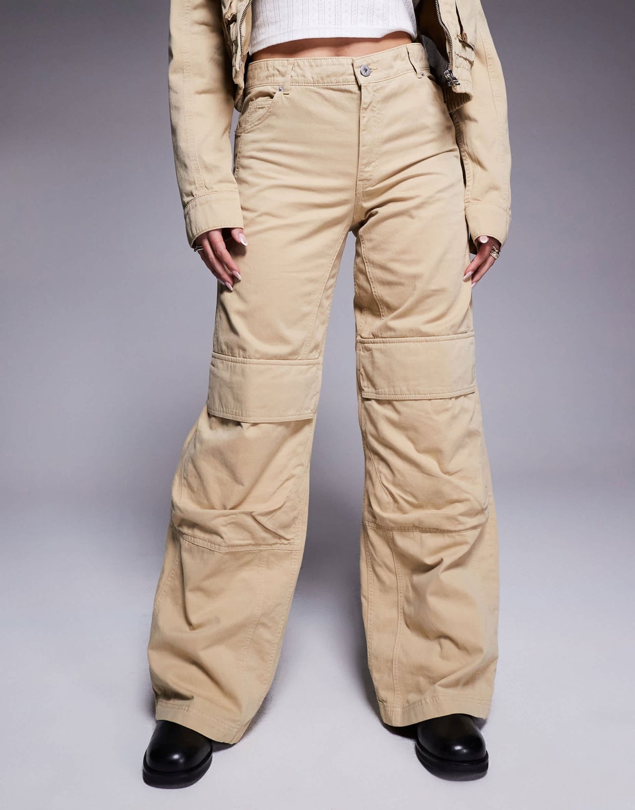 HUGO Blue hunder trousers in beige - ASOS Sample Sale EU Store