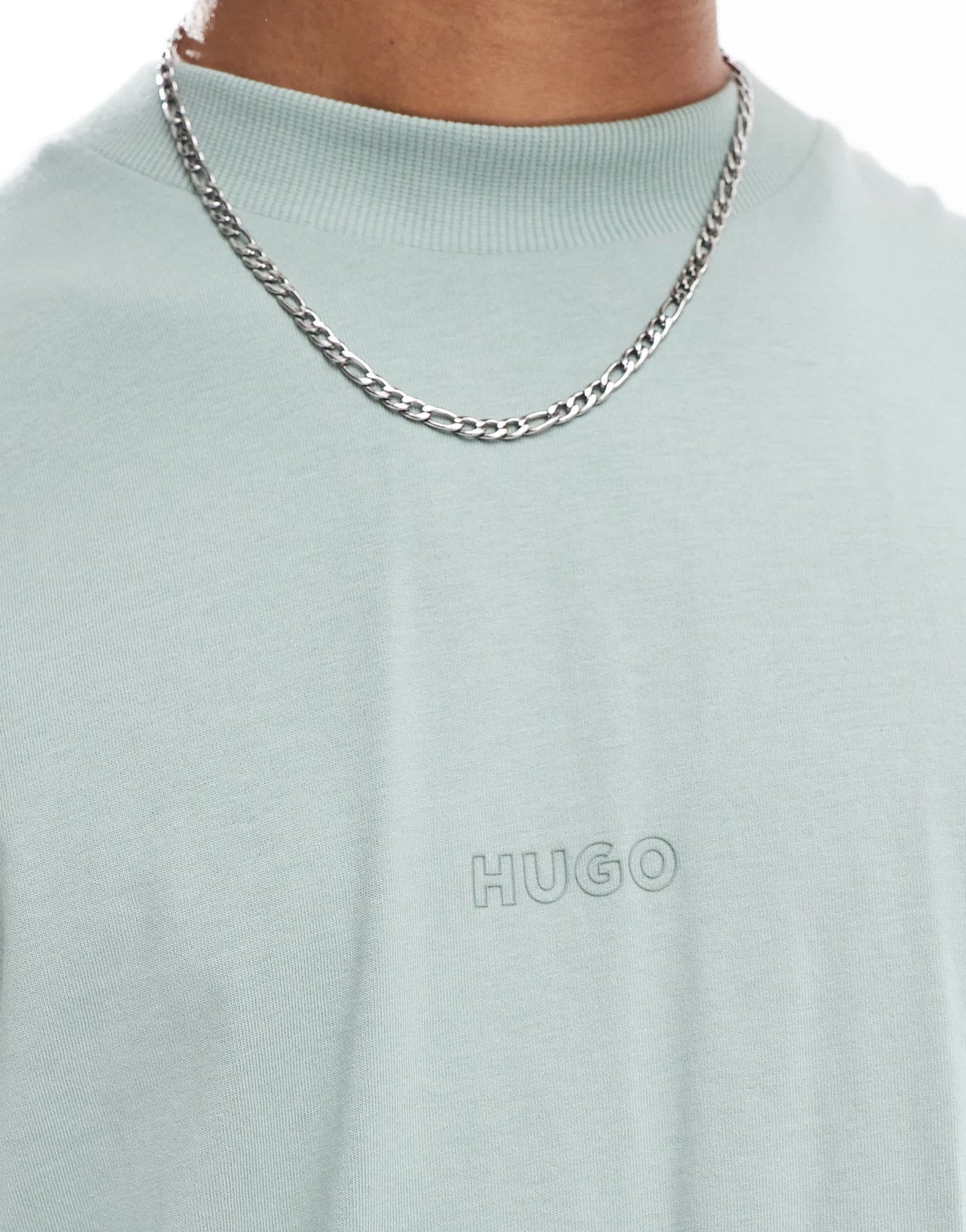 HUGO Blue nouveres relaxed fit t-shirt in light green - ASOS Sample Sale EU Store