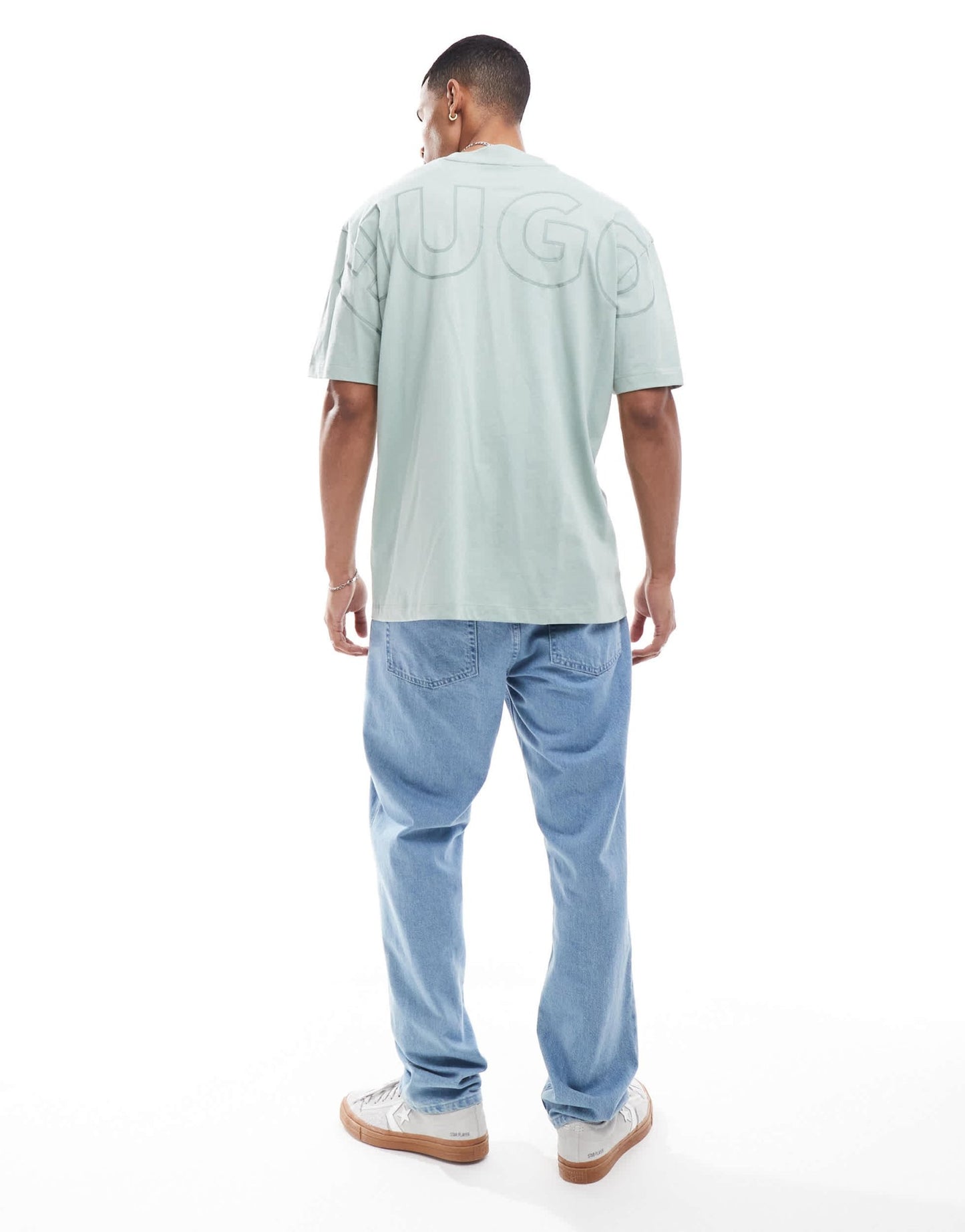 HUGO Blue nouveres relaxed fit t-shirt in light green - ASOS Sample Sale EU Store