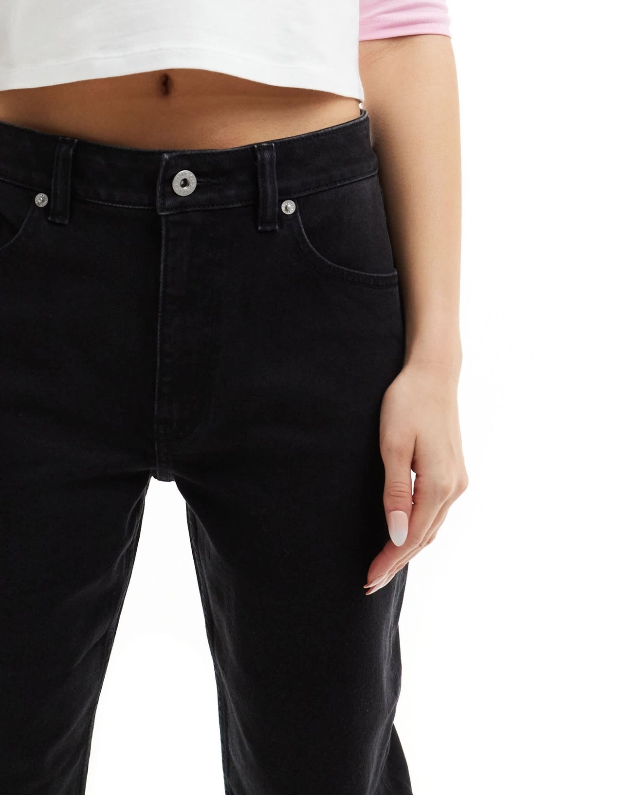 HUGO BLUE wide leg jeans in black - ASOS Sample Sale EU Store