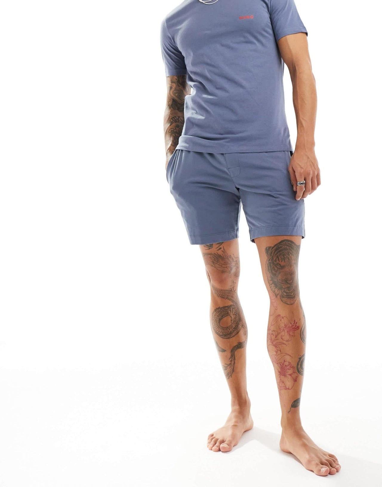 Hugo Bodywear linked shorts in blue - ASOS Sample Sale EU Store