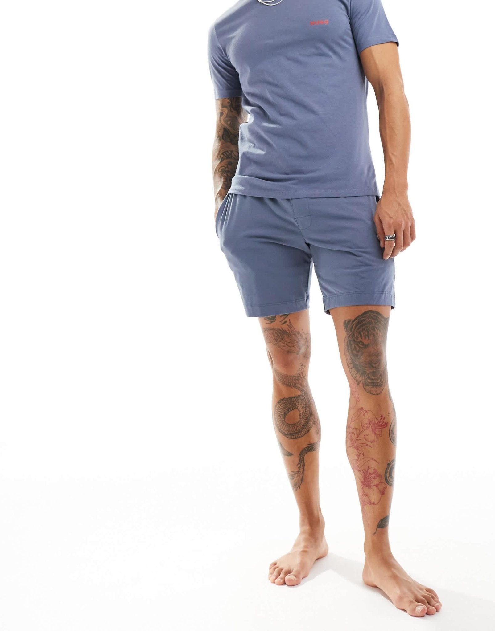 Hugo Bodywear linked shorts in blue - ASOS Sample Sale EU Store