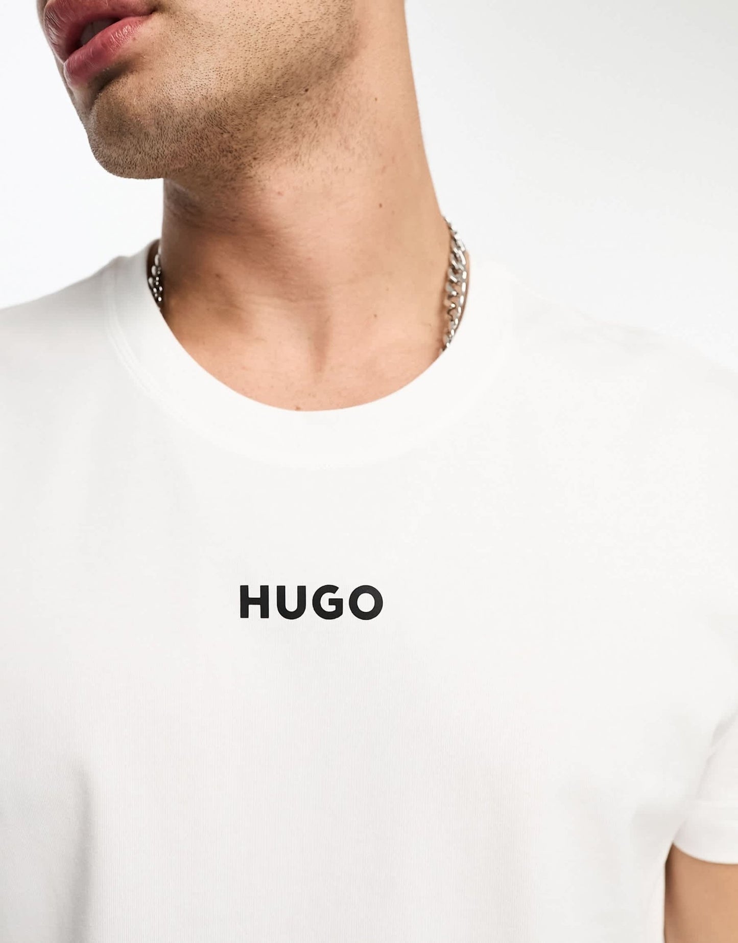 Hugo Bodywear linked t-shirt in white - ASOS Sample Sale EU Store