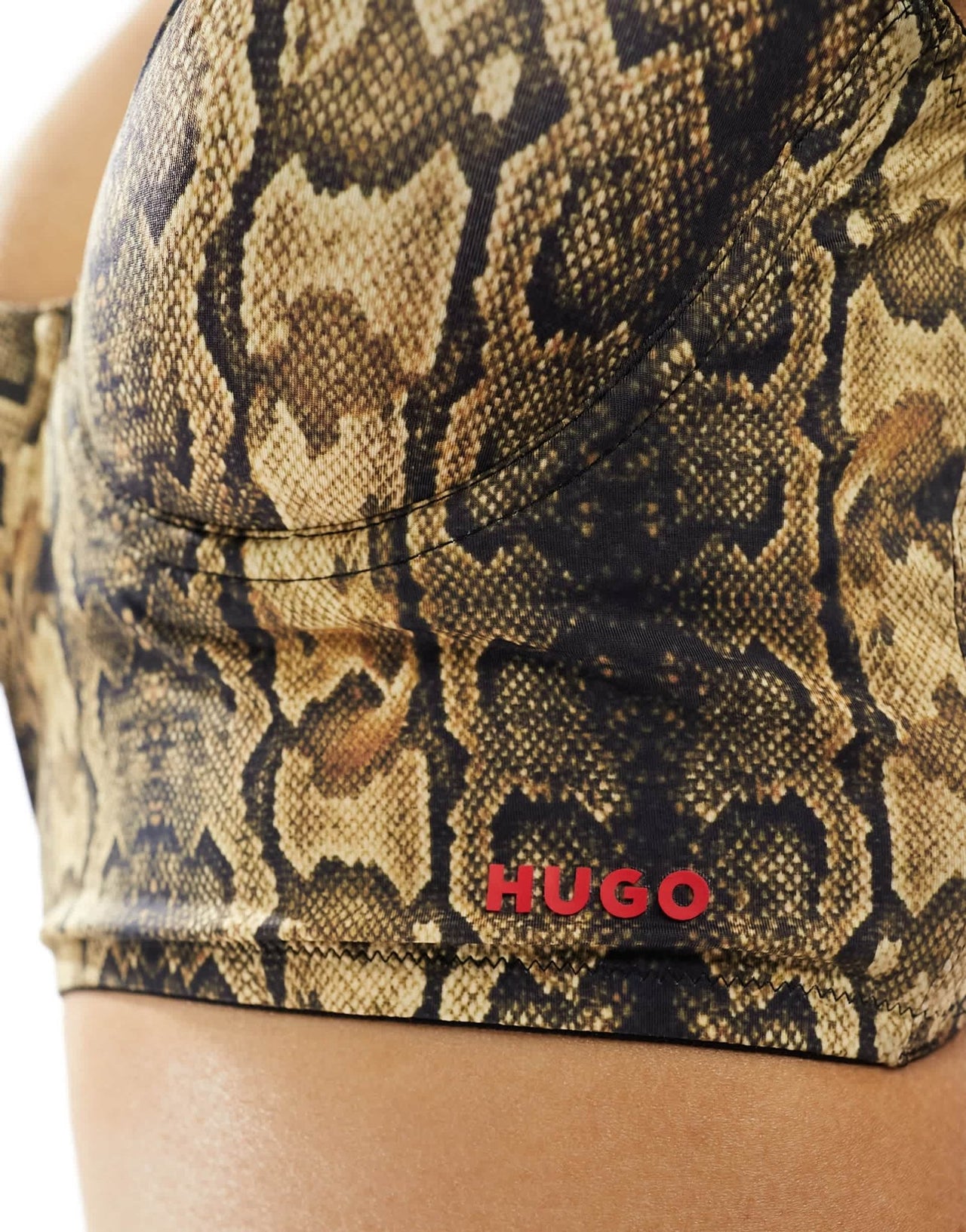 Hugo Bodywear longline bralette in snake print - ASOS Sample Sale EU Store