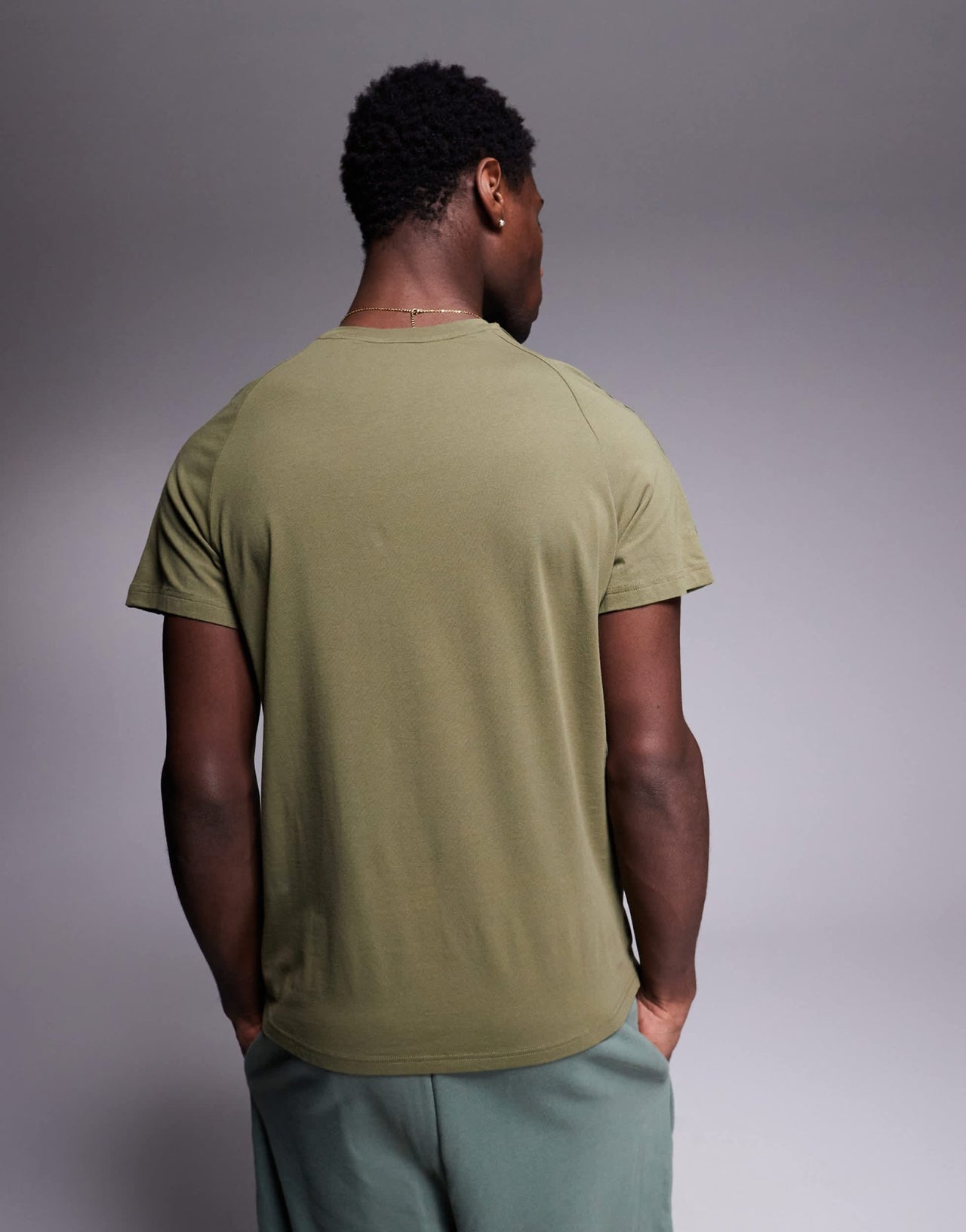 HUGO Bodywear tonal logo t-shirt in dark green - ASOS Sample Sale EU Store