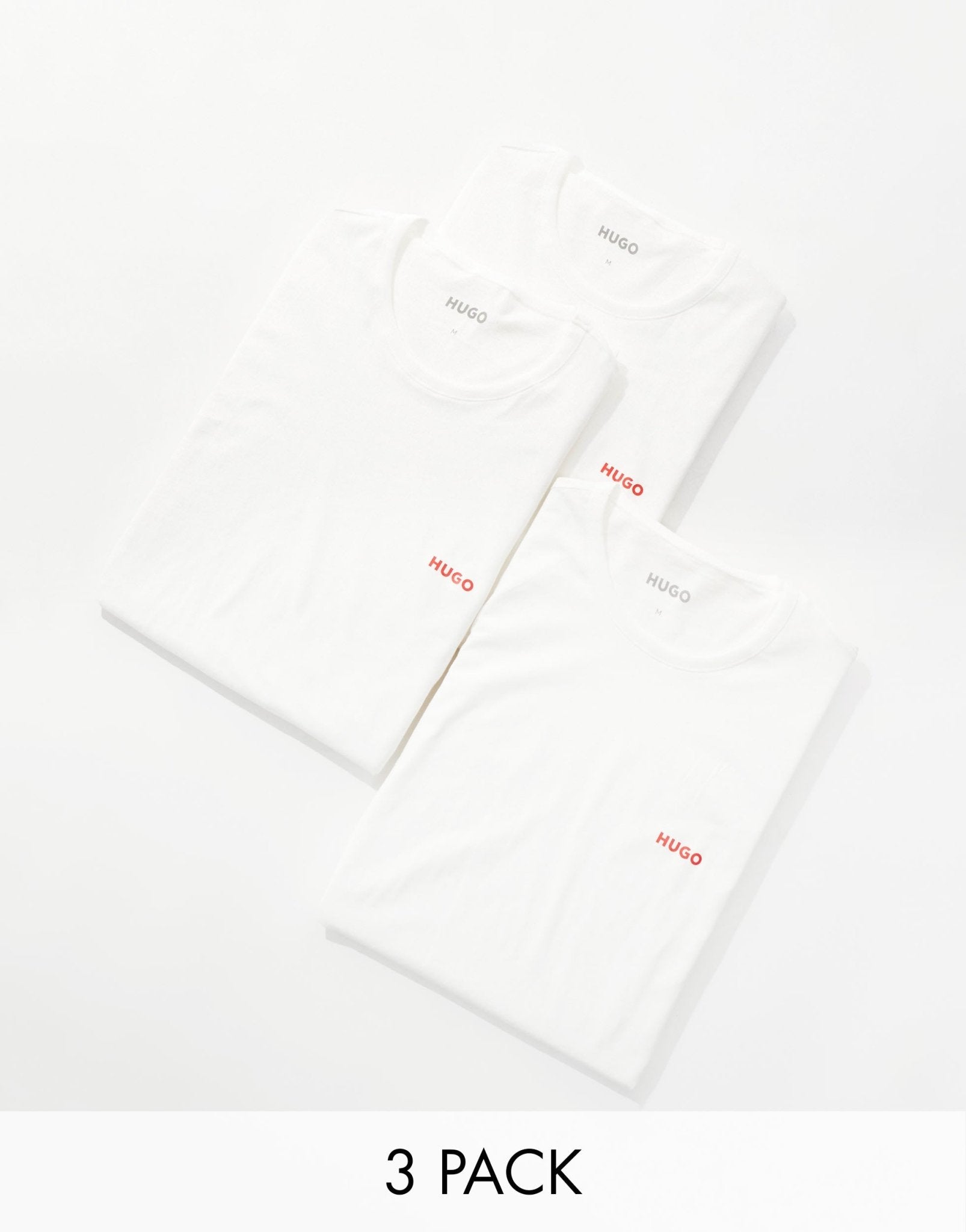 Hugo Bodywear triplet pack t-shirt in white - ASOS Sample Sale EU Store
