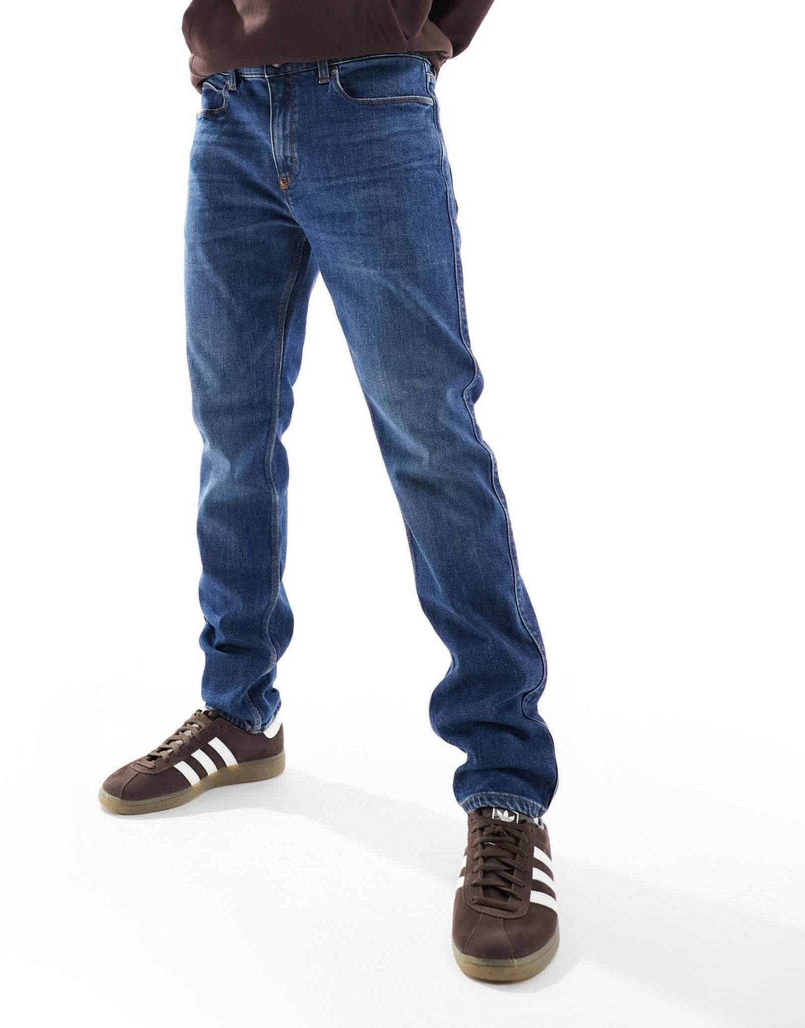HUGO RED 708 skinny jeans in mid blue - ASOS Sample Sale EU Store